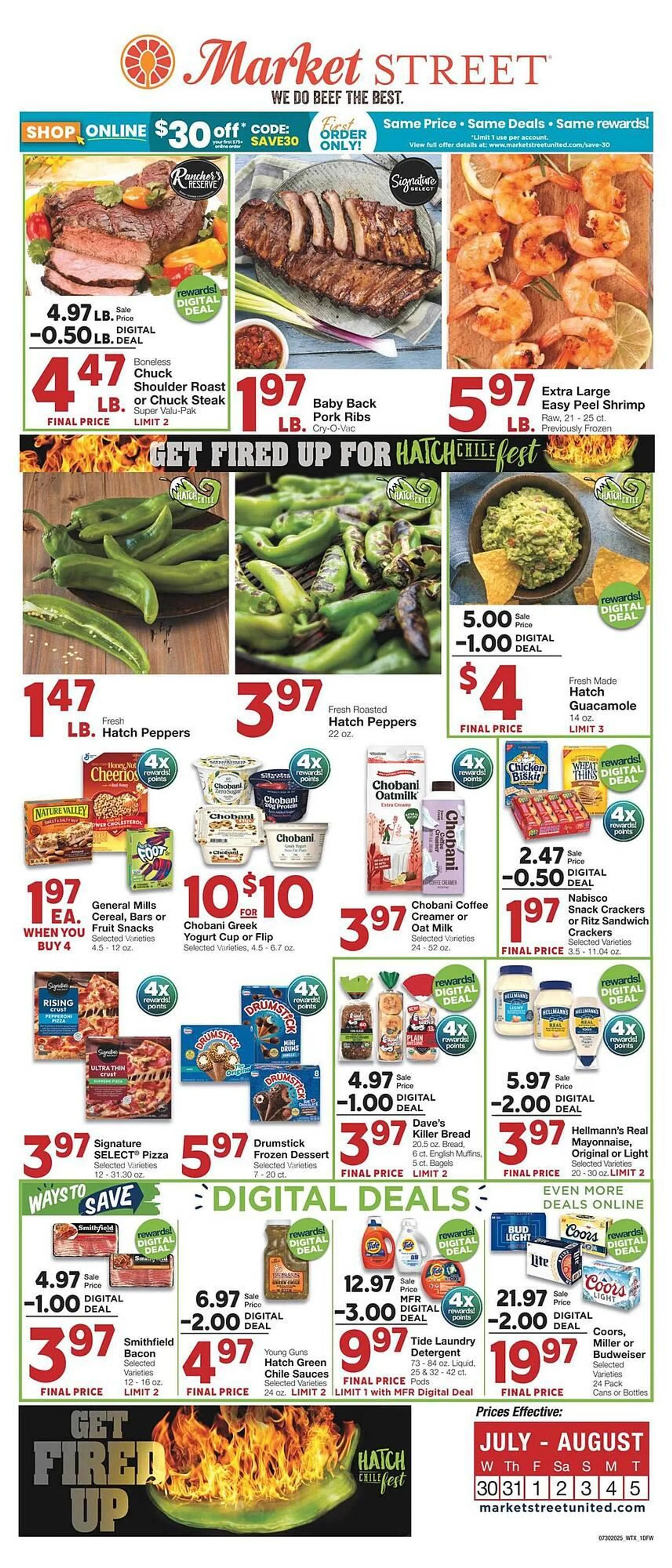 Weekly ad Market Street Weekly Ad from July 29 to August 5 2025 - Page 1