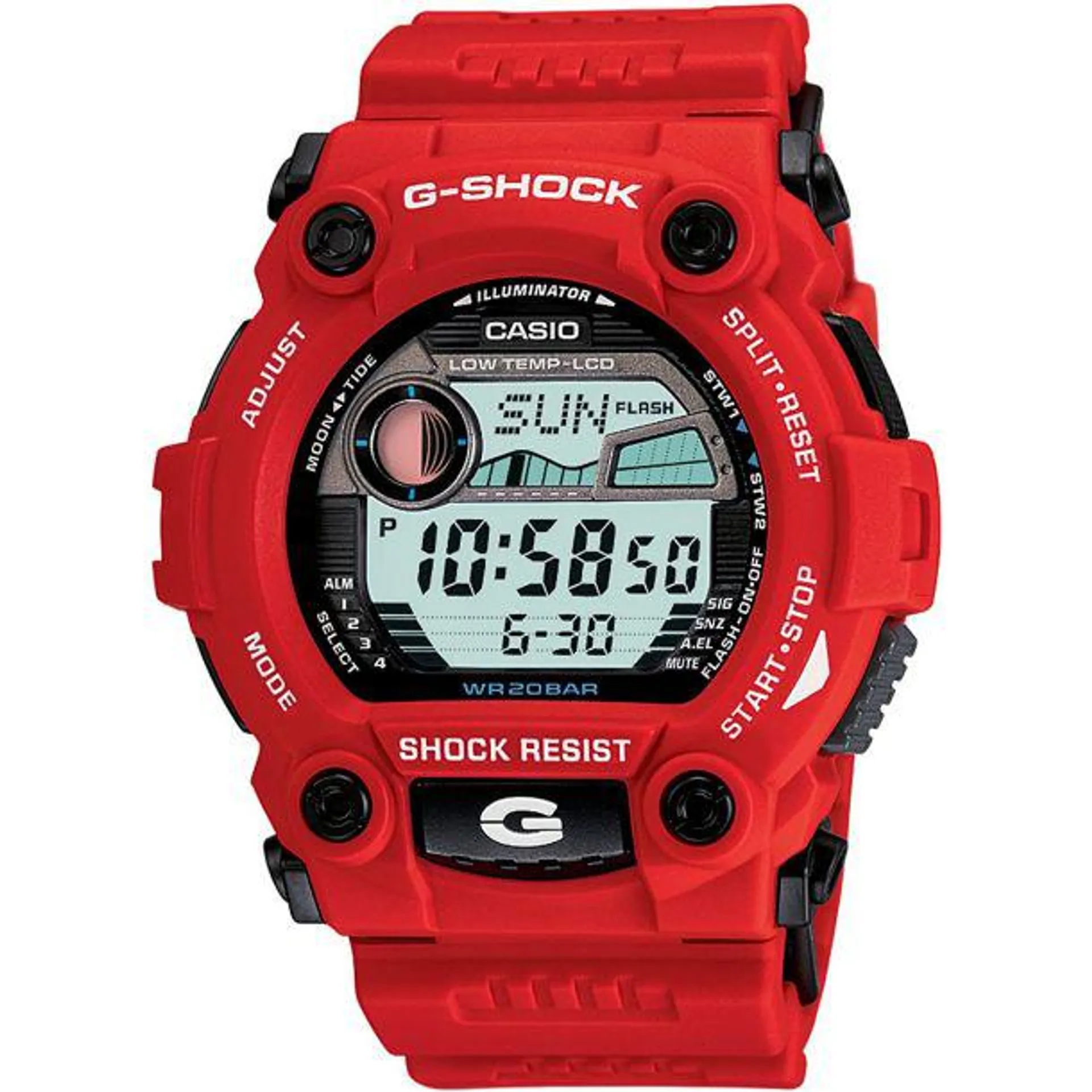 Casio G-Shock Men's Resin Strap Watch - Red