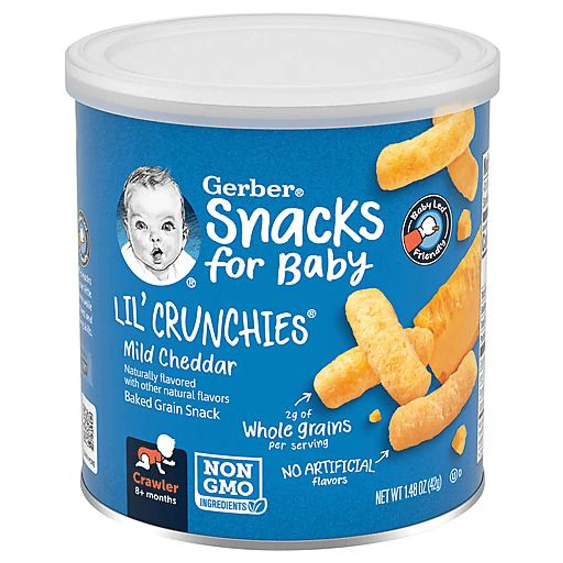 Gerber Mild Cheddar Lil&#039; Crunchies Baby Food 1.48 package