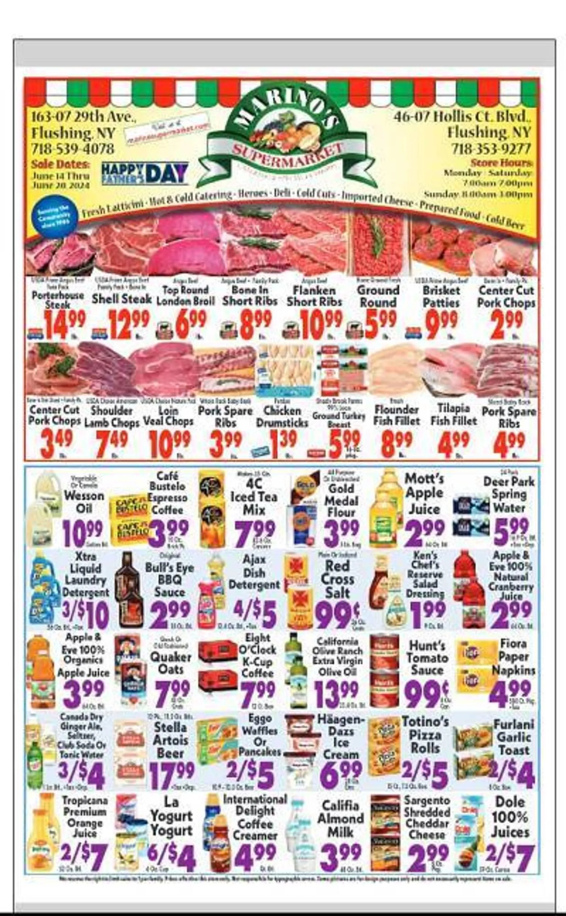 Marinos Supermarket Weekly Ad - 1