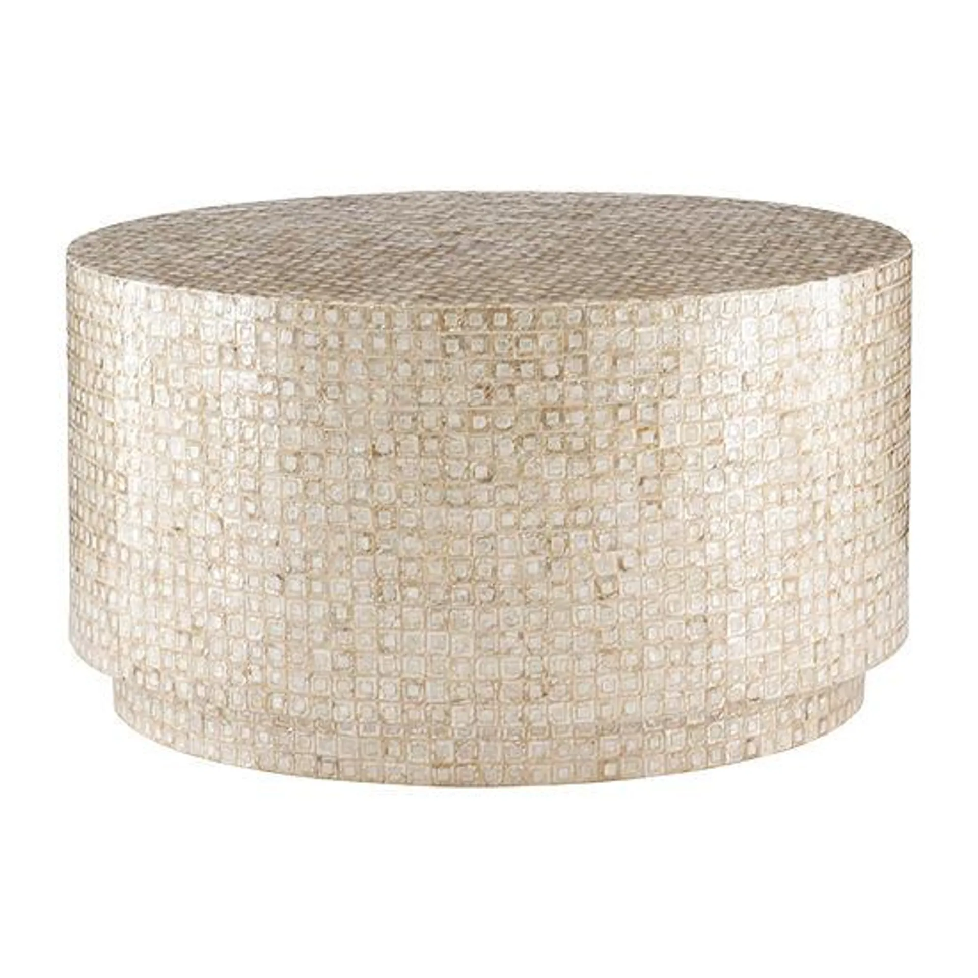 Porada Modern Gold and Ivory Coffee Table