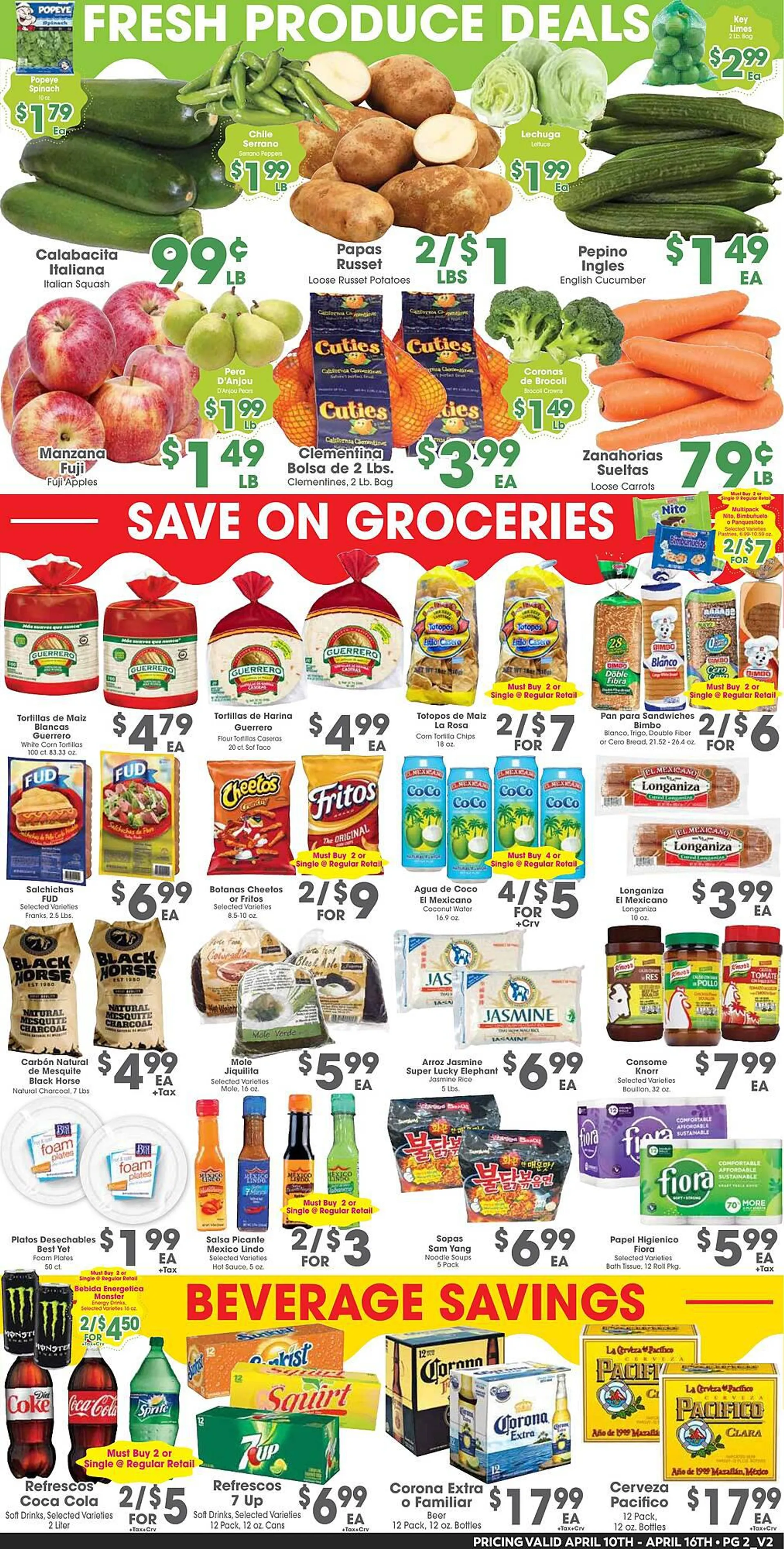 Weekly ad Arteagas Food Center ad from April 10 to April 16 2024 - Page 2
