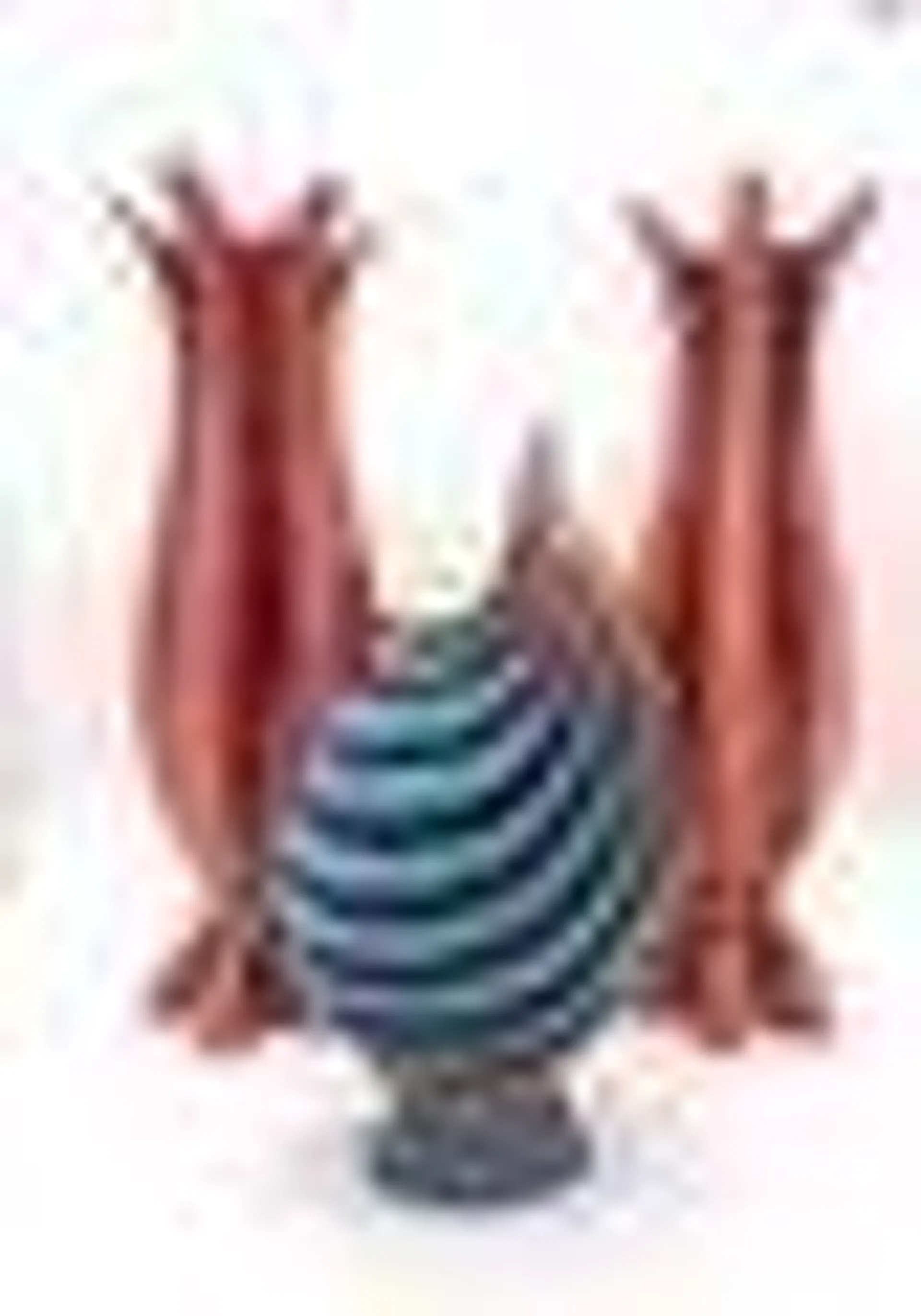 Space Age Ceramic Vases by Sesto Fiorentino Sicas, Italy, 1970s, Set of 3