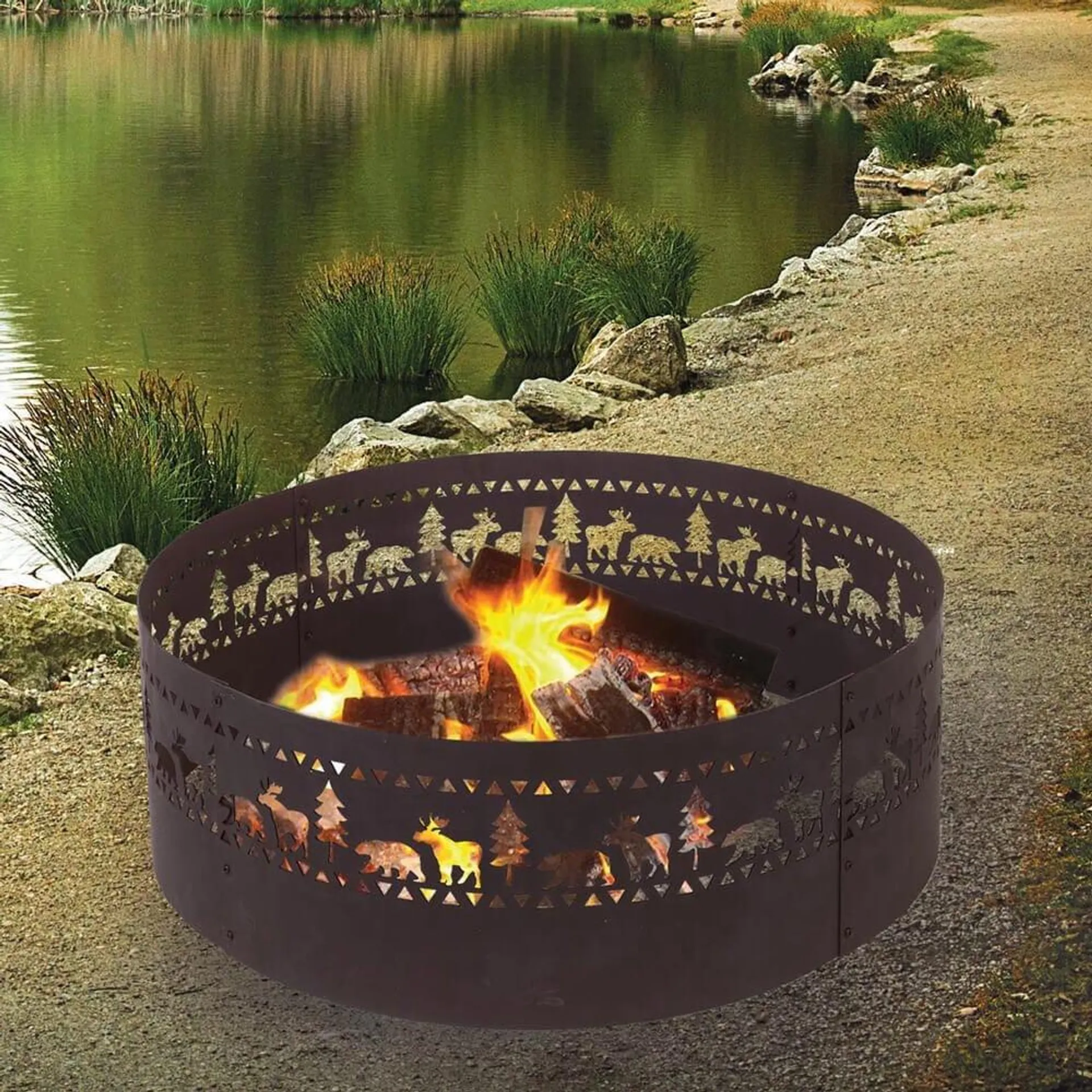 DeckMate Lodge Outdoor Fire Ring