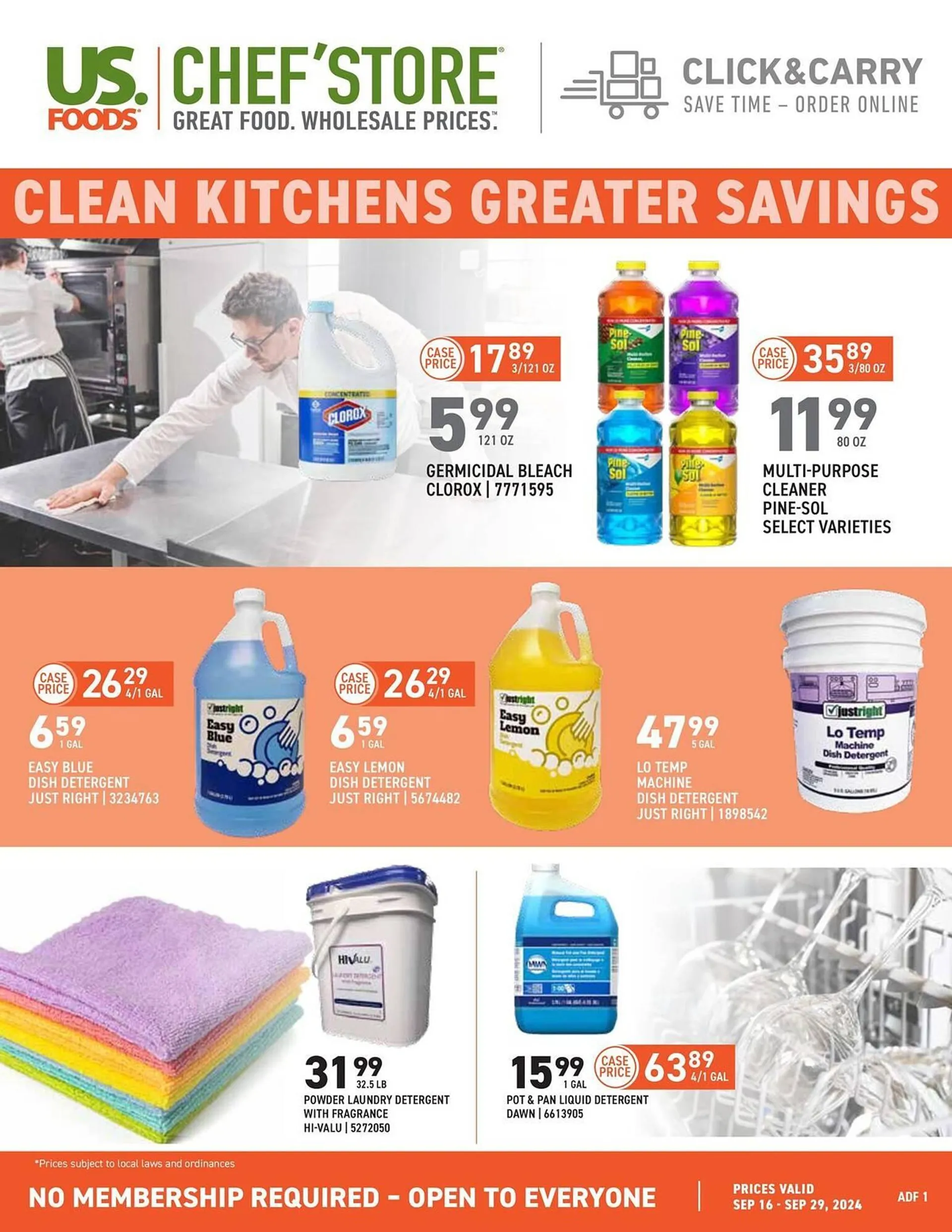 US Foods Chefs Store Weekly Ad - 1