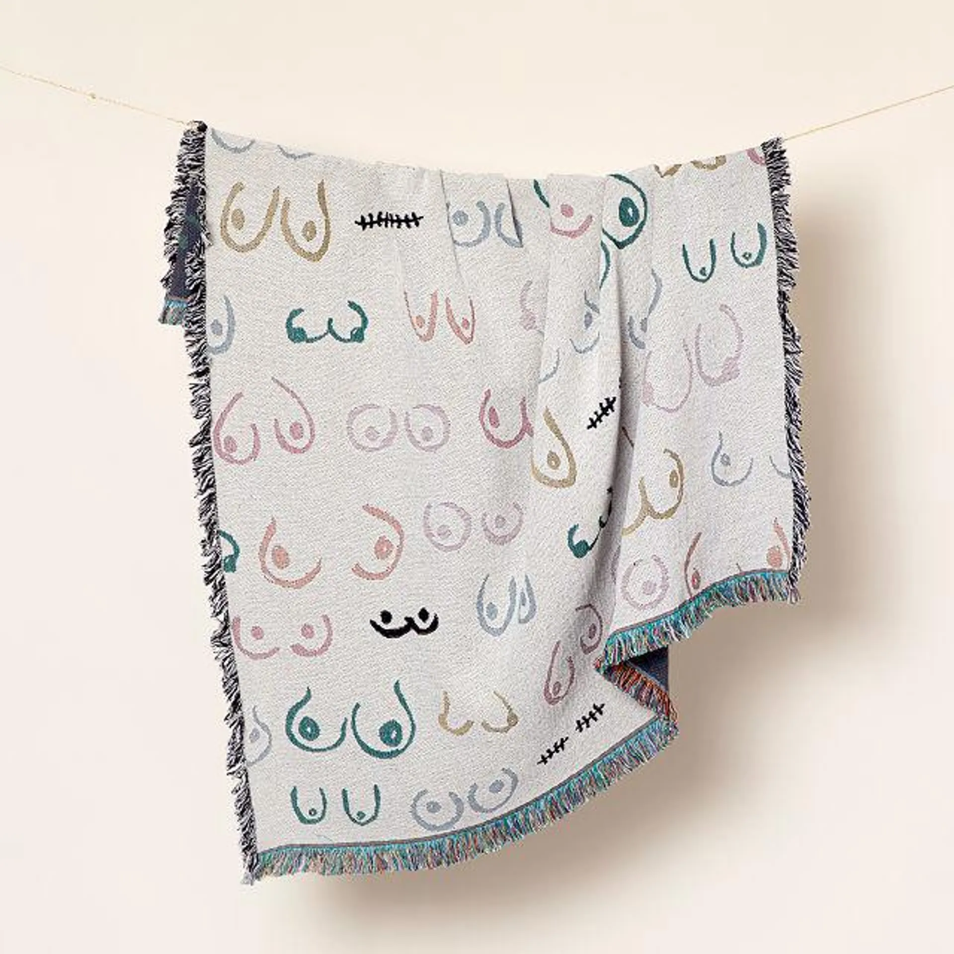 All Shapes of Beauty Cotton Throw