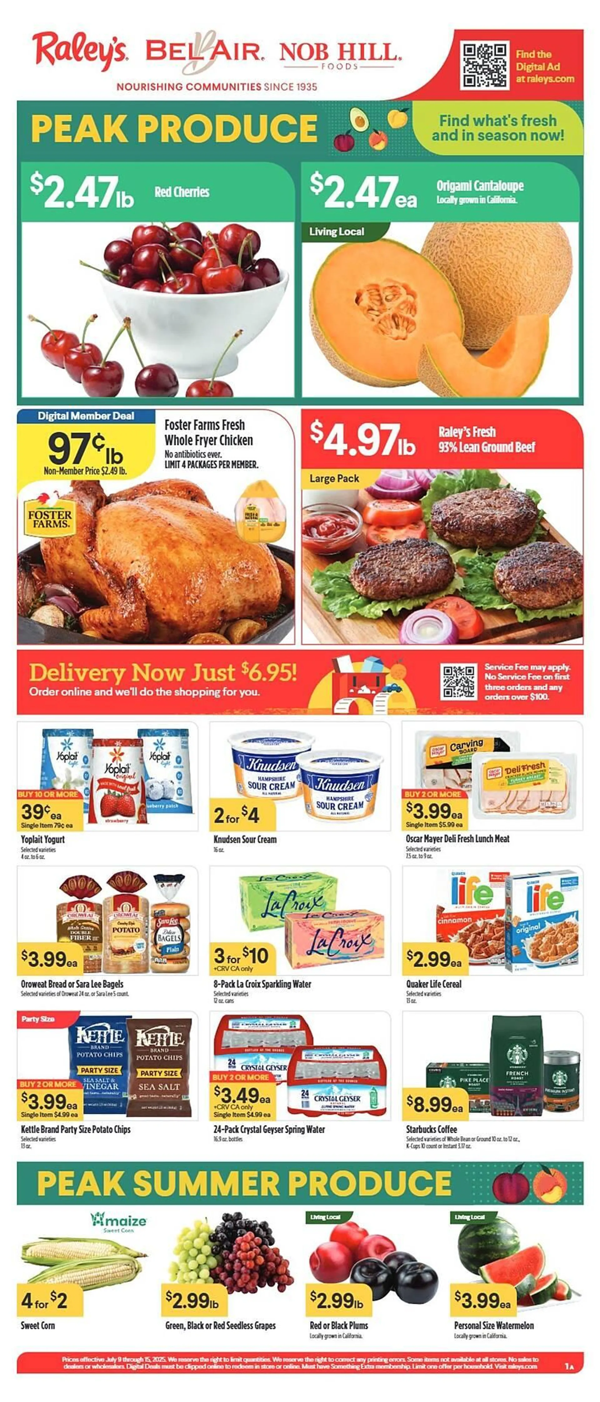 Weekly ad Nob Hill Weekly Ad from July 9 to July 15 2025 - Page 1