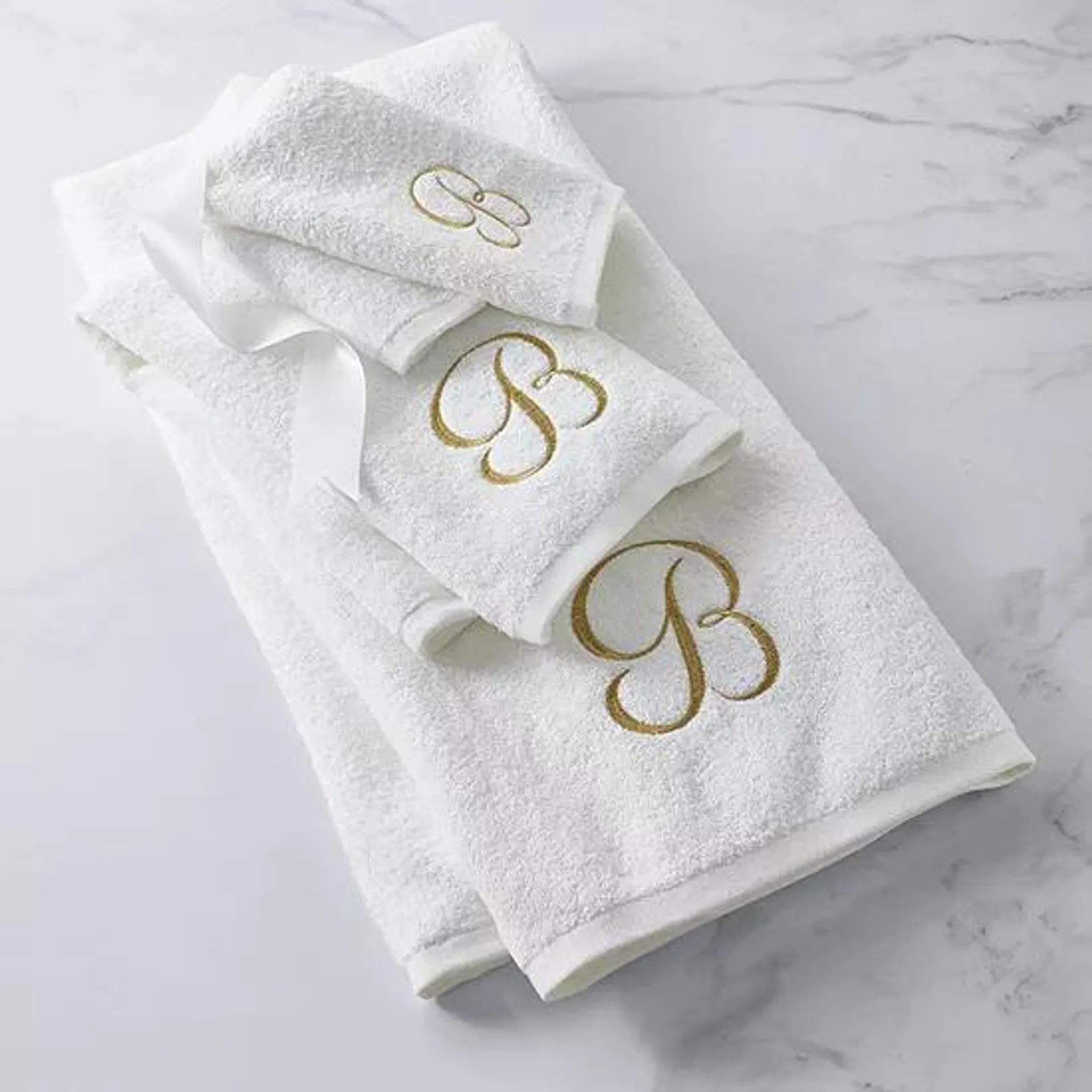 Avanti Monogram 3-pc. Bath Towel Set