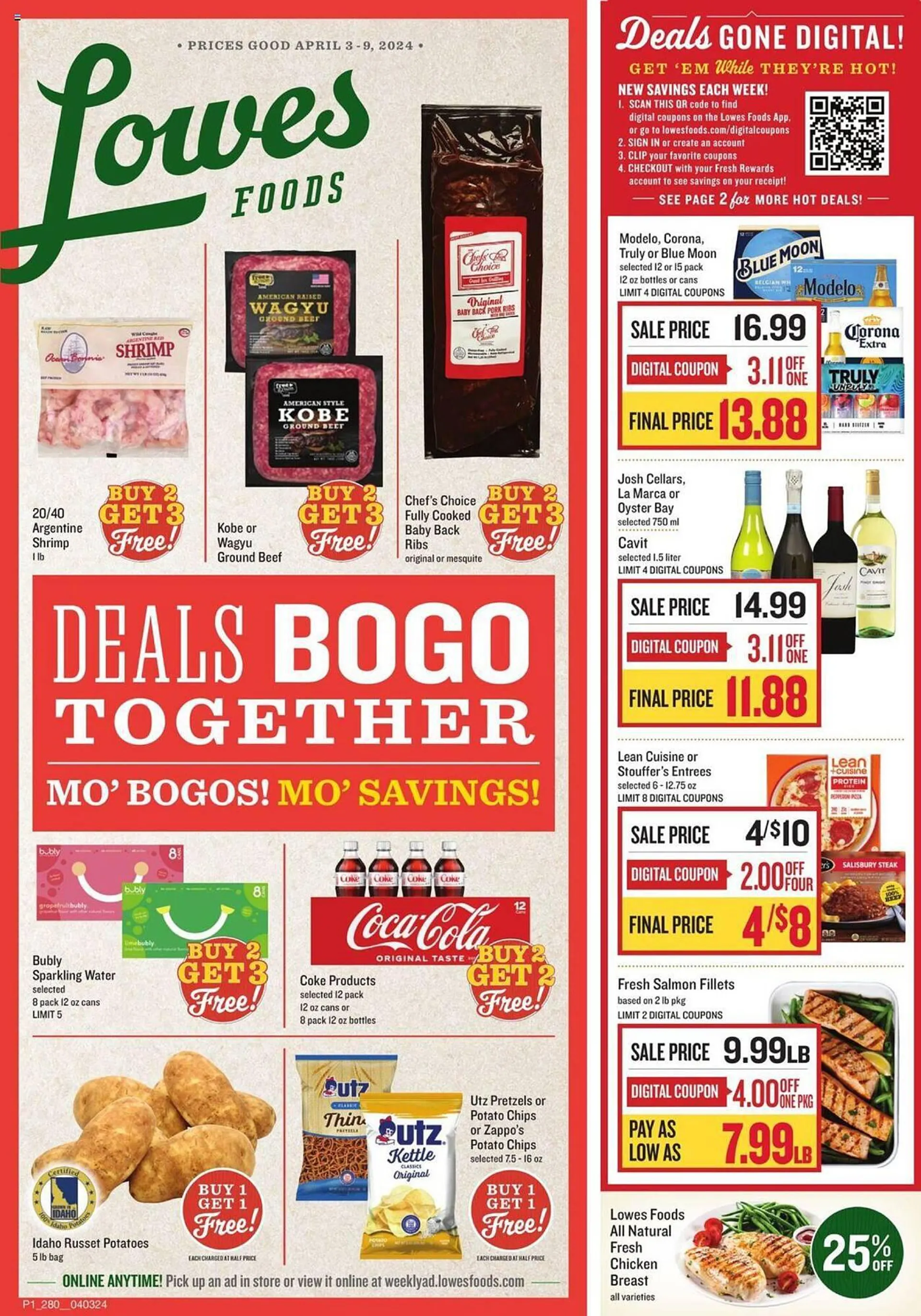 Weekly ad Lowes Foods Weekly Ad from April 3 to April 9 2024 - Page 1