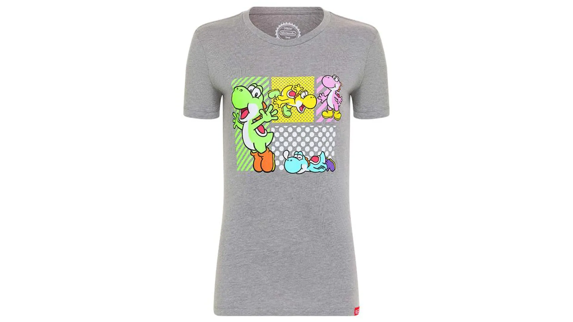 Yoshi™ Poses T-shirt - Heather Gray (Women's Cut)