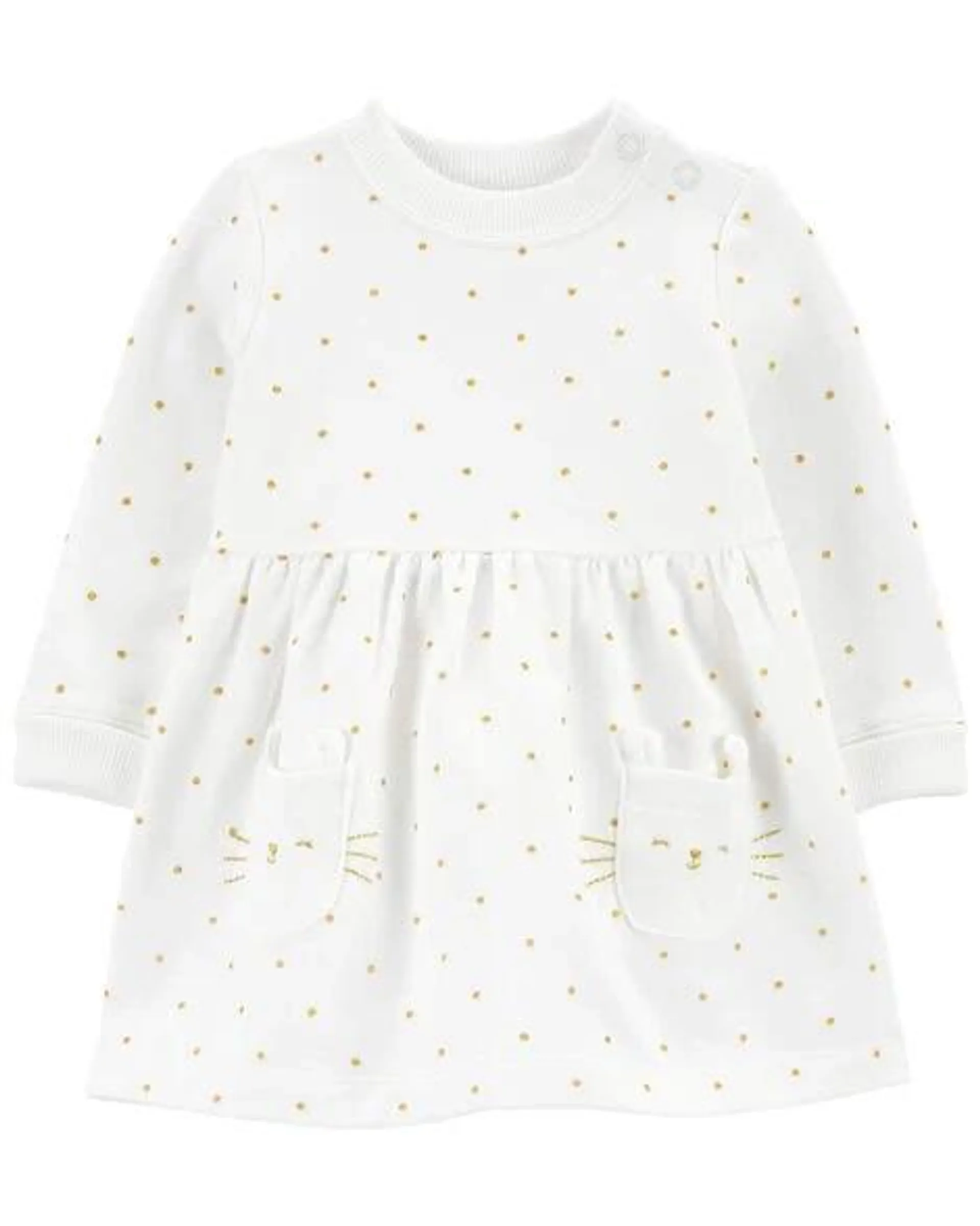 Baby Polka Dot Fleece Dress