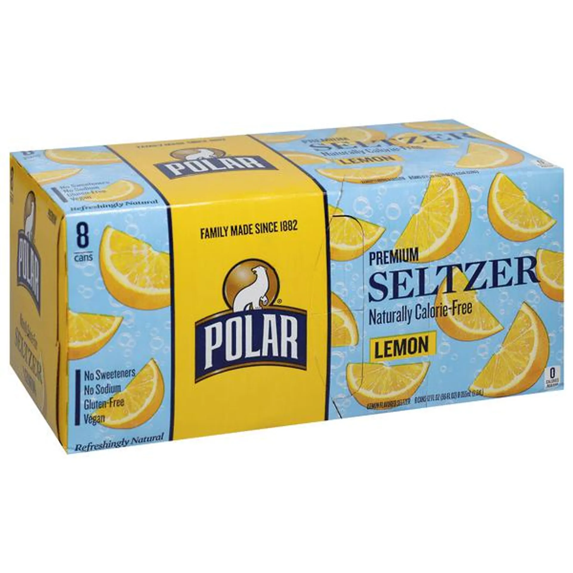Polar Seltzer, Lemon 8Pk