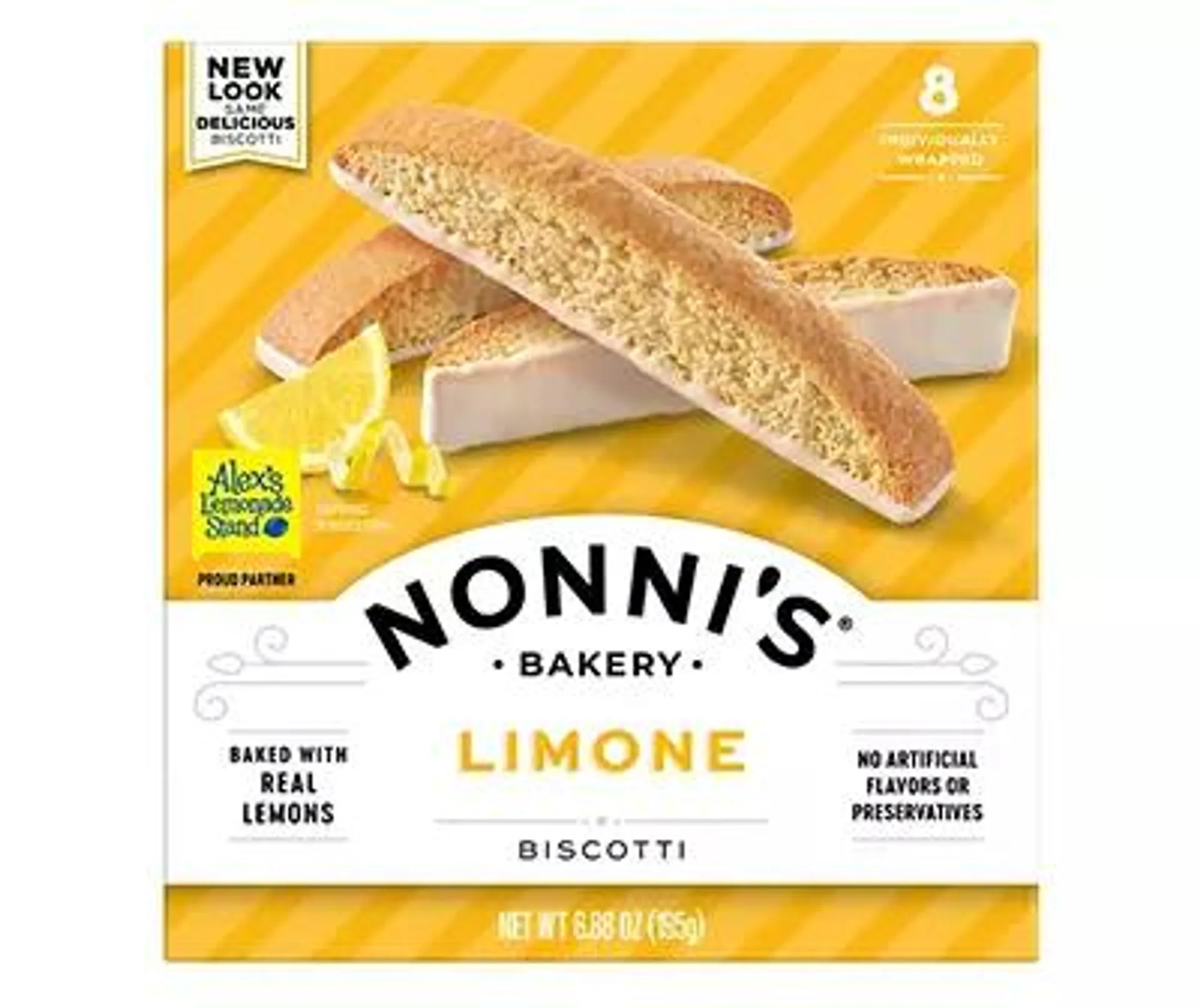 Limone Biscotti, 8-Pack