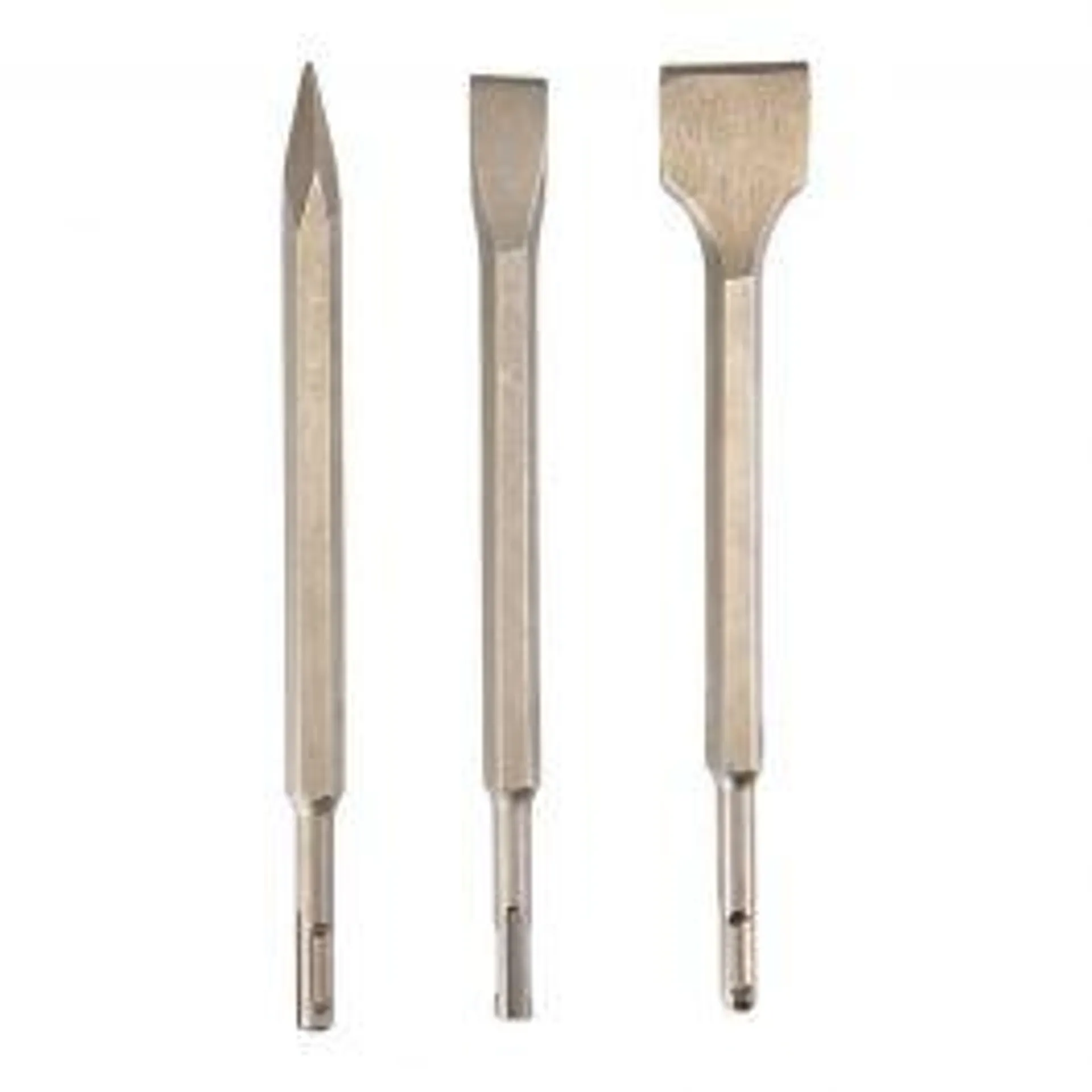 SDS-Plus Type Masonry Flat Chisel Set, 3 Piece