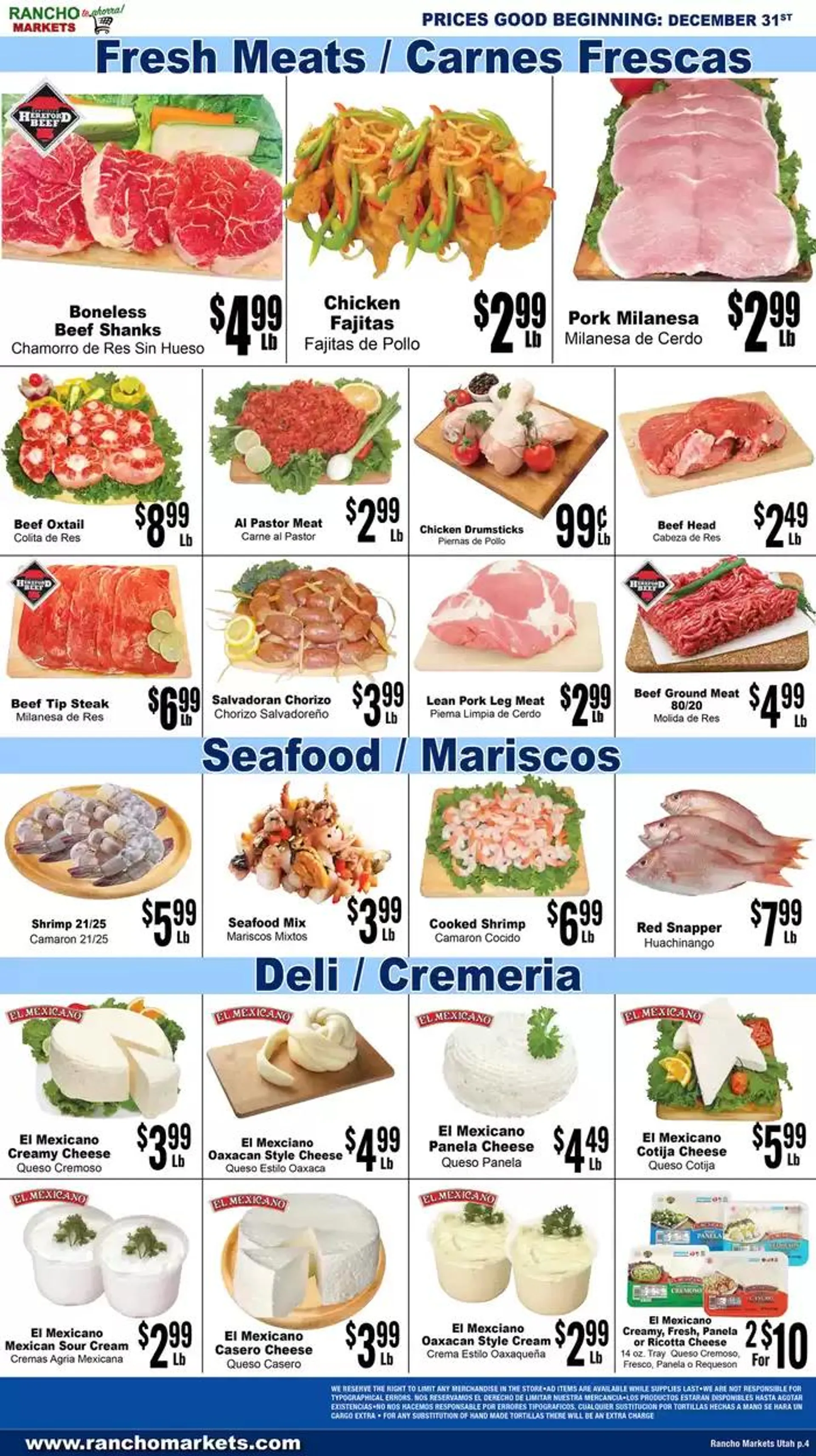 Weekly ad Flyer Rancho Markets from January 3 to January 10 2025 - Page 4