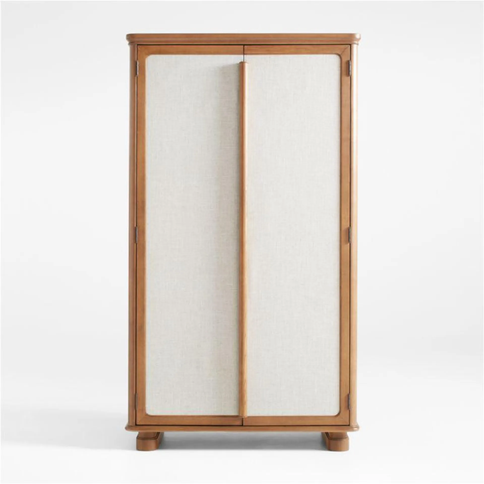 Kenmore Linen and Wood Storage Cabinet by Jake Arnold + Reviews | Crate & Barrel