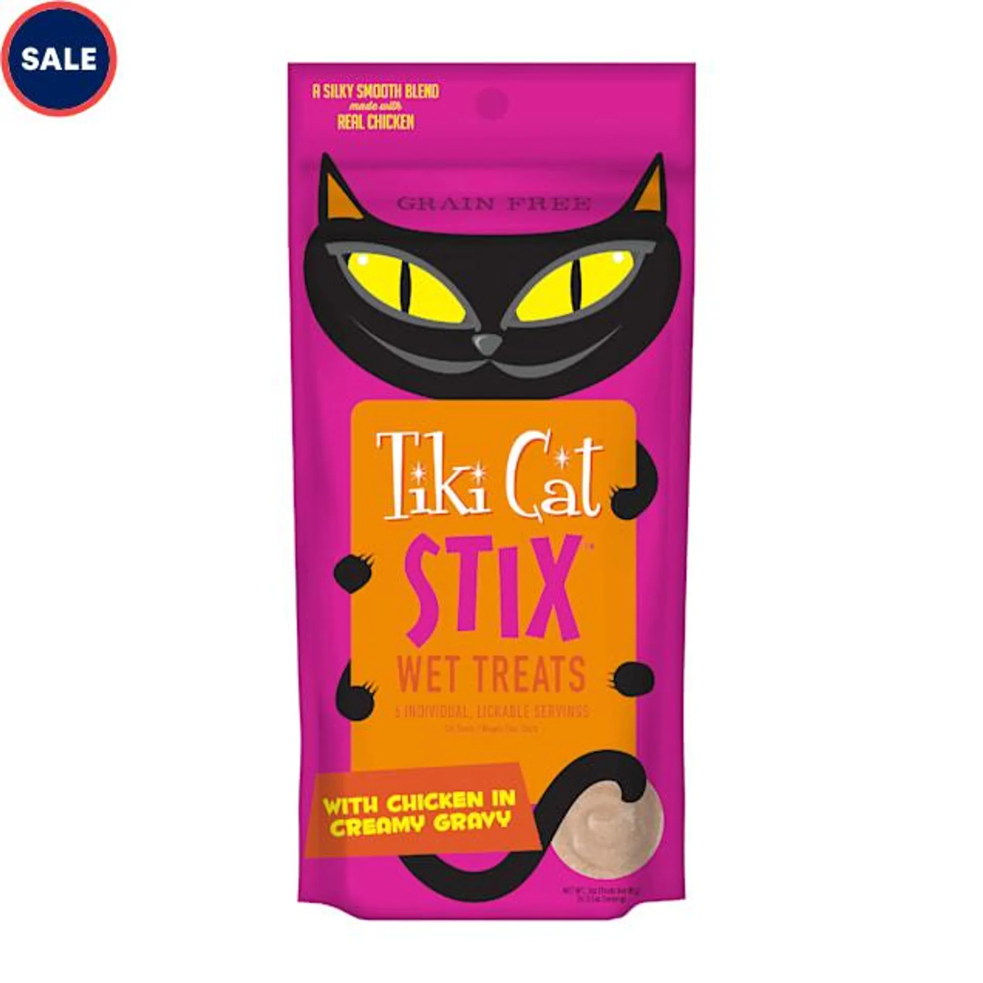 Tiki Cat Stix Chicken Mousse Cat Treats, 0.5 oz., Count of 6