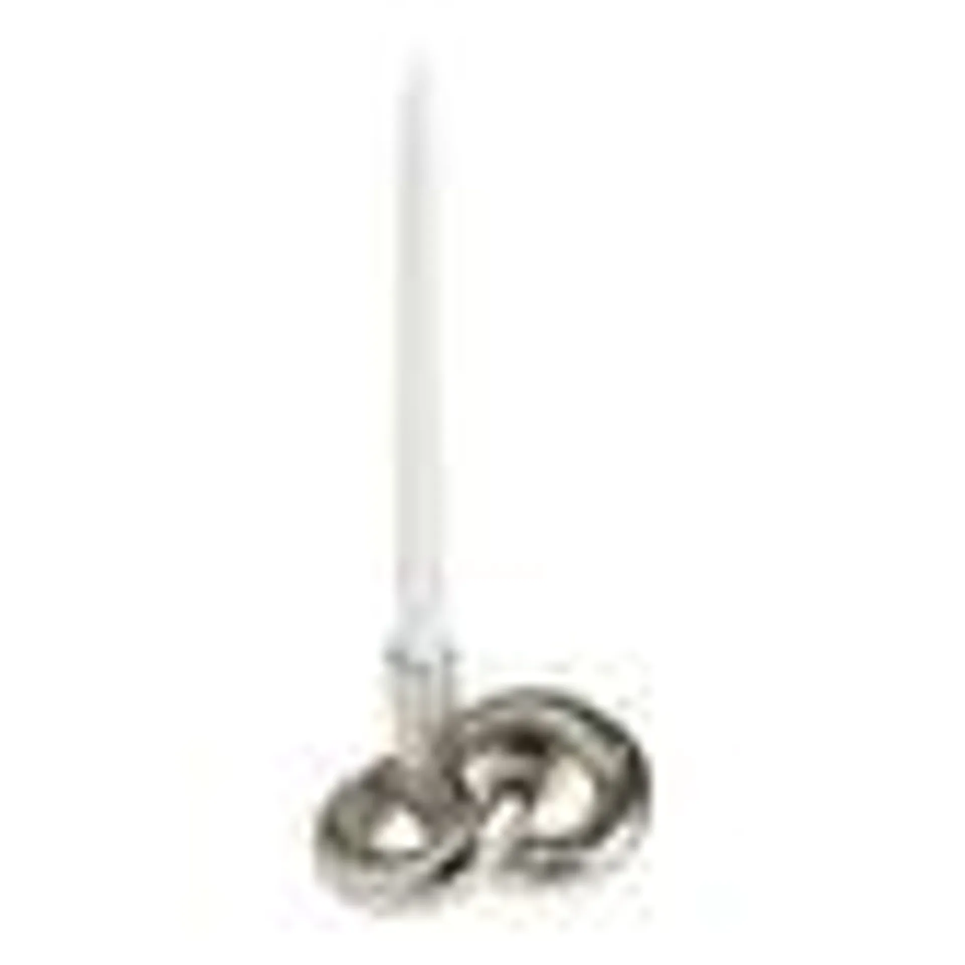 Silver Knot Taper Candle Holder