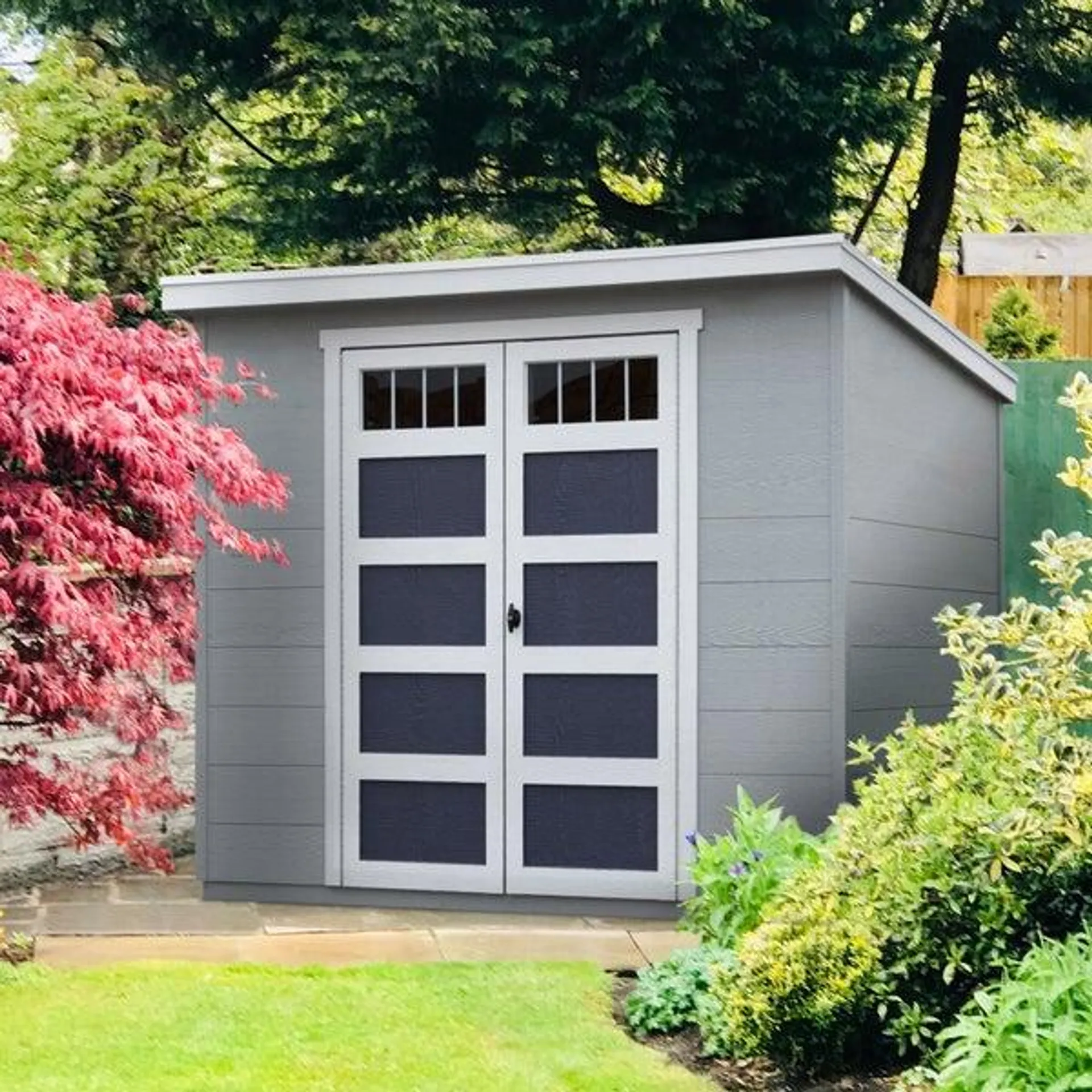 Yardline Melbourne 8' x 6' Wood Shed - Do It Yourself Assembly