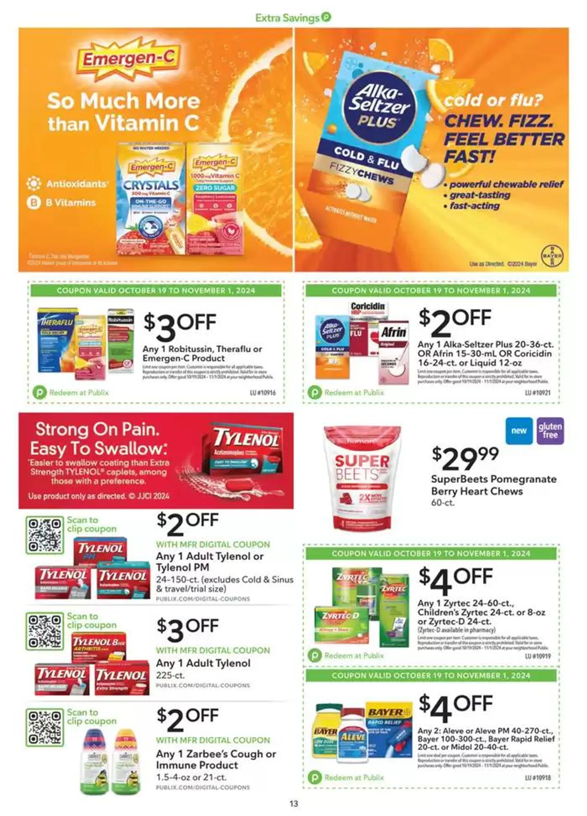 Weekly ad Publix Extra Savings from October 19 to November 1 2024 - Page 4