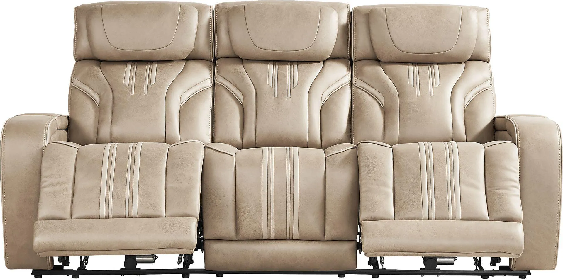 Southlake Sand Triple Power Reclining Sofa with Audio