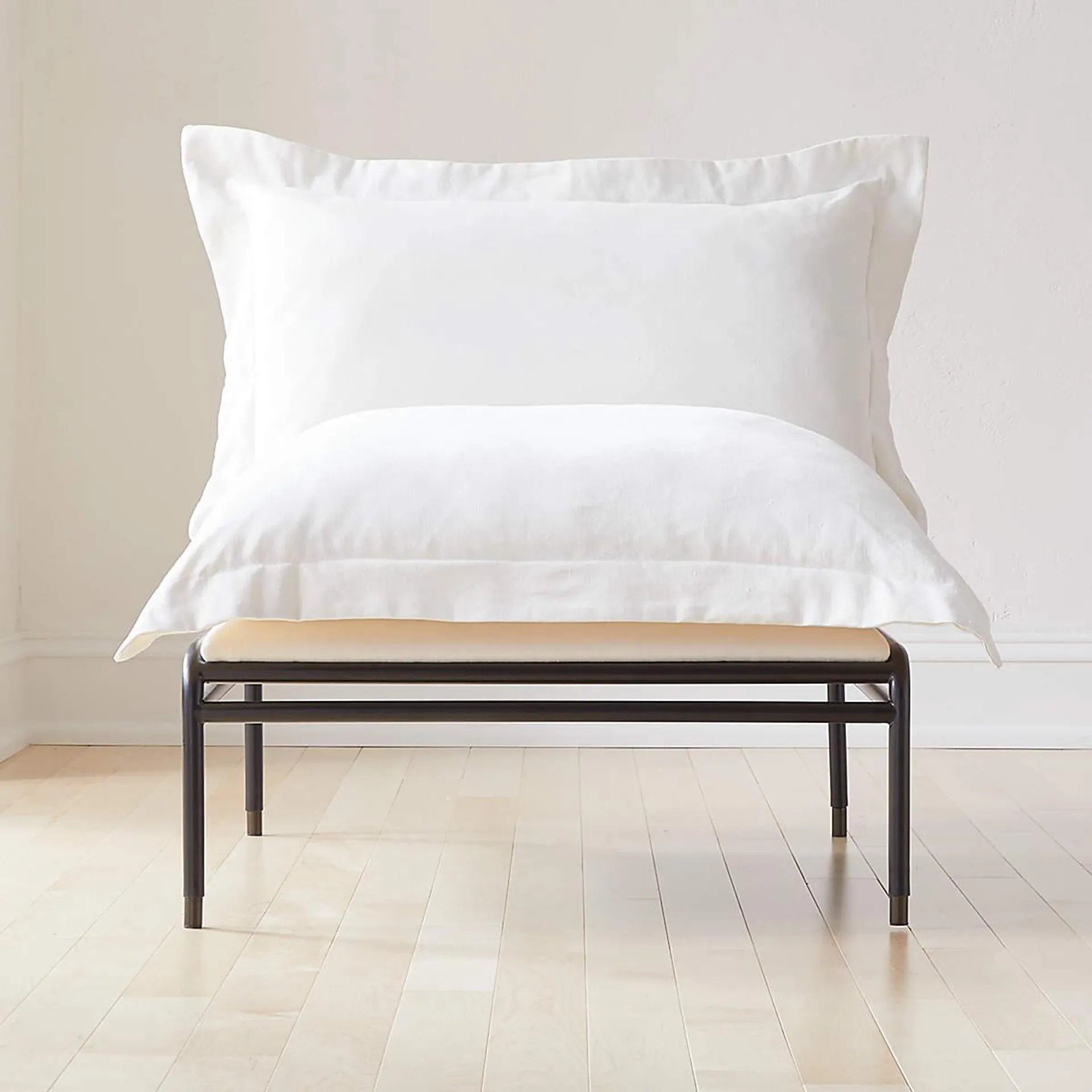 Plush Pillow Ivory White Lounge Chair