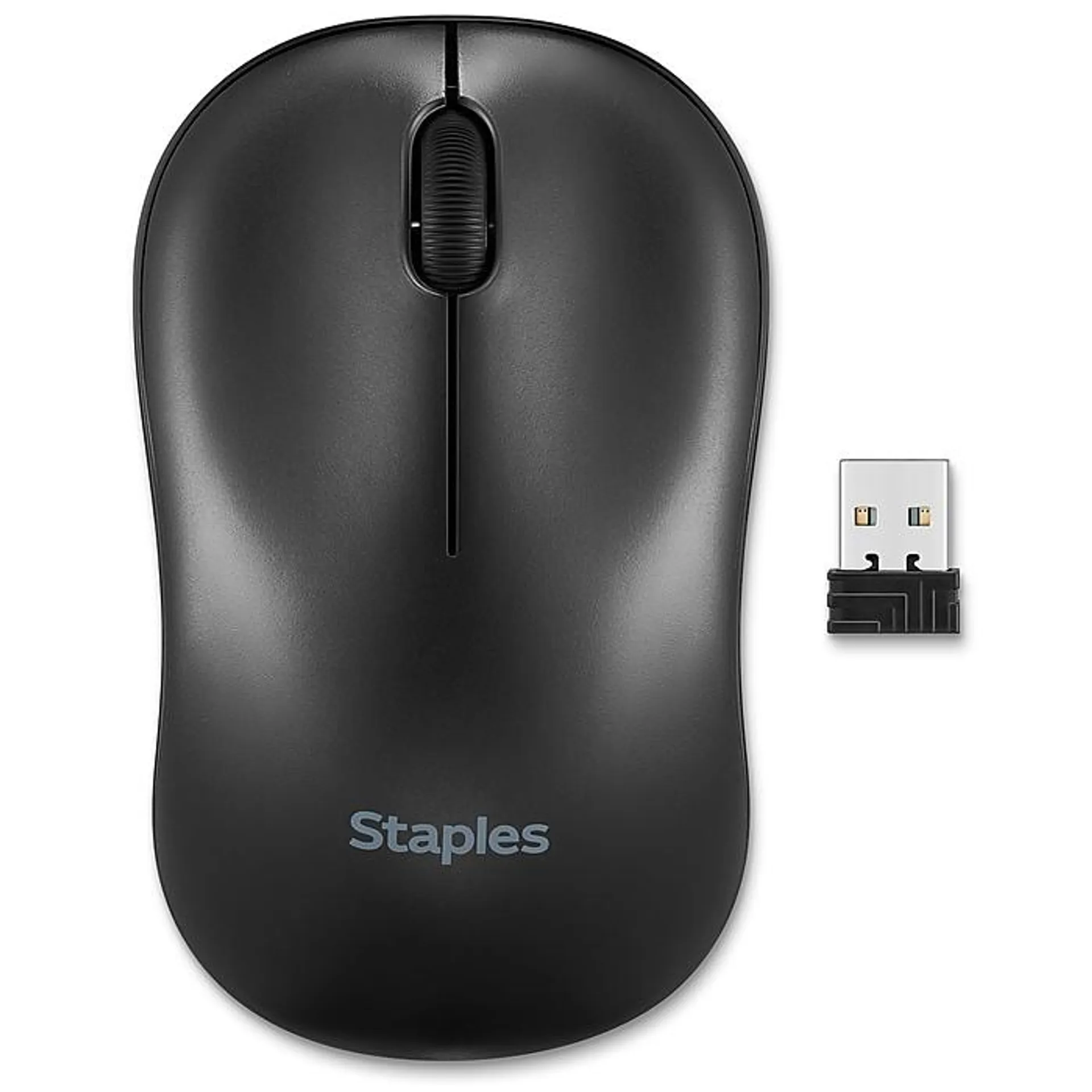 Staples TECH Wireless Ambidextrous Optical USB Mouse,