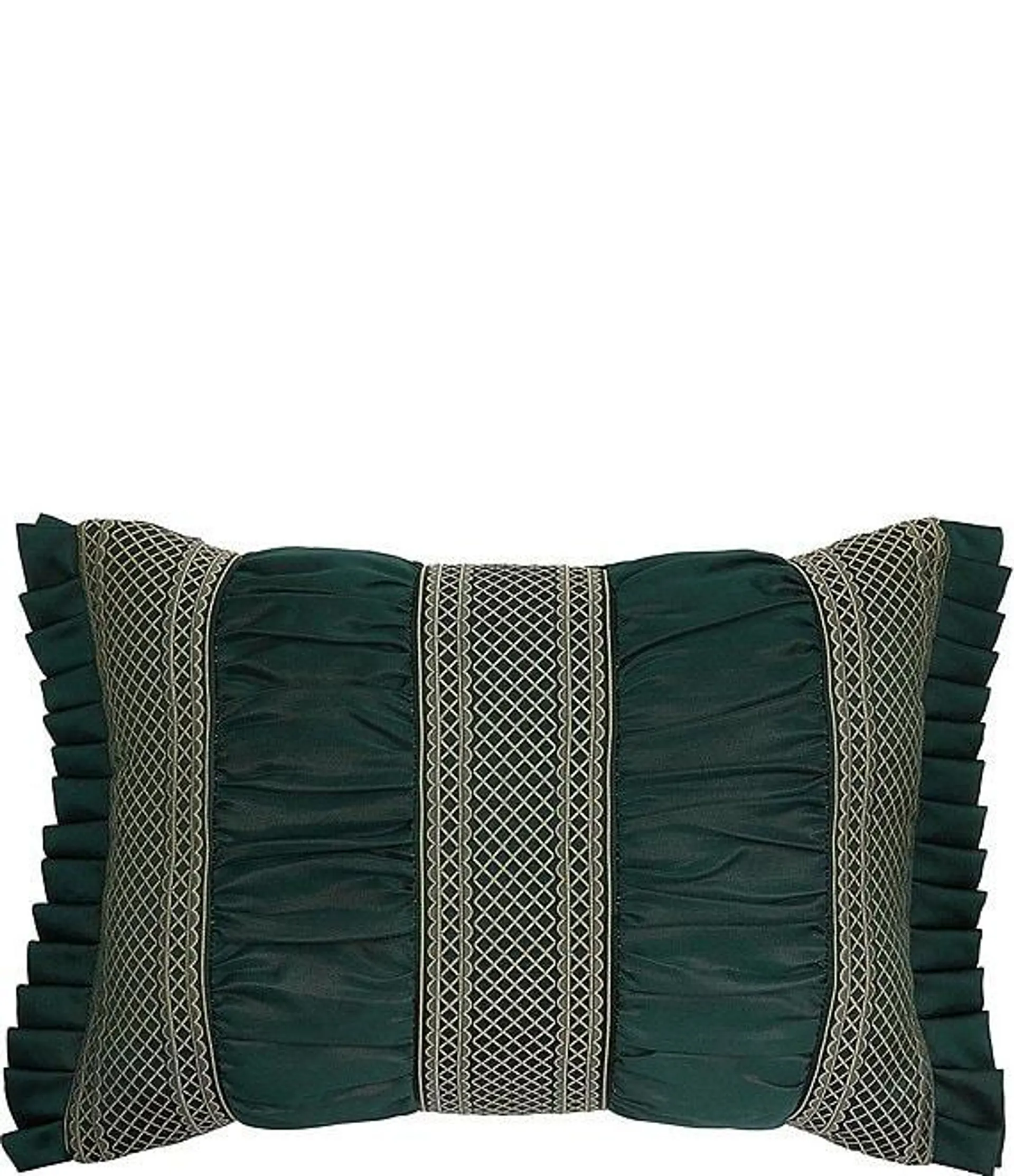 Bellini Ruched Pleated Boudoir Pillow