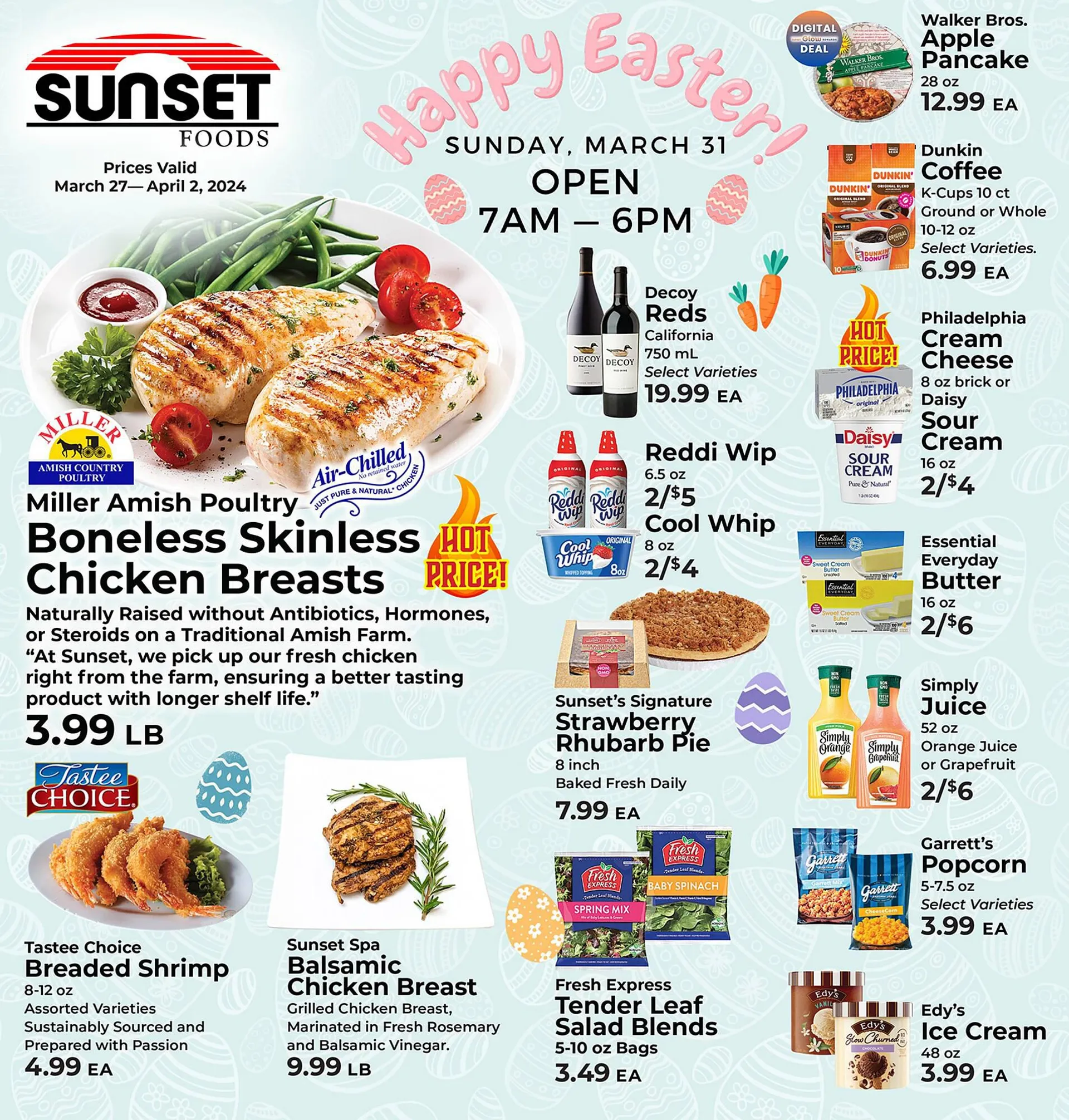Weekly ad Sunset Foods ad from March 27 to April 2 2024 - Page 1