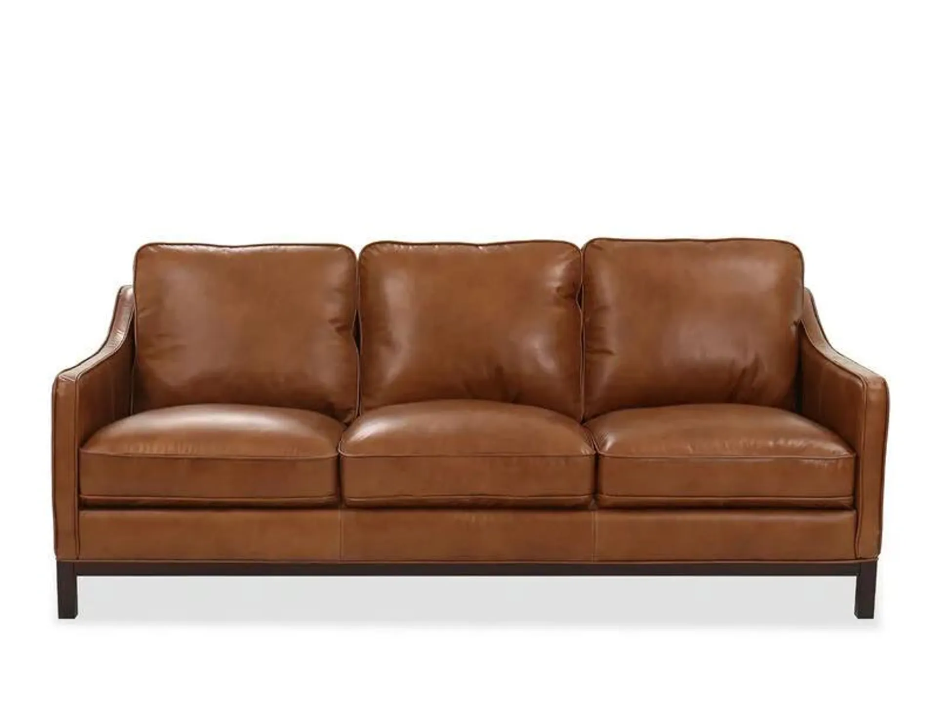 St. James Honey Leather Sofa