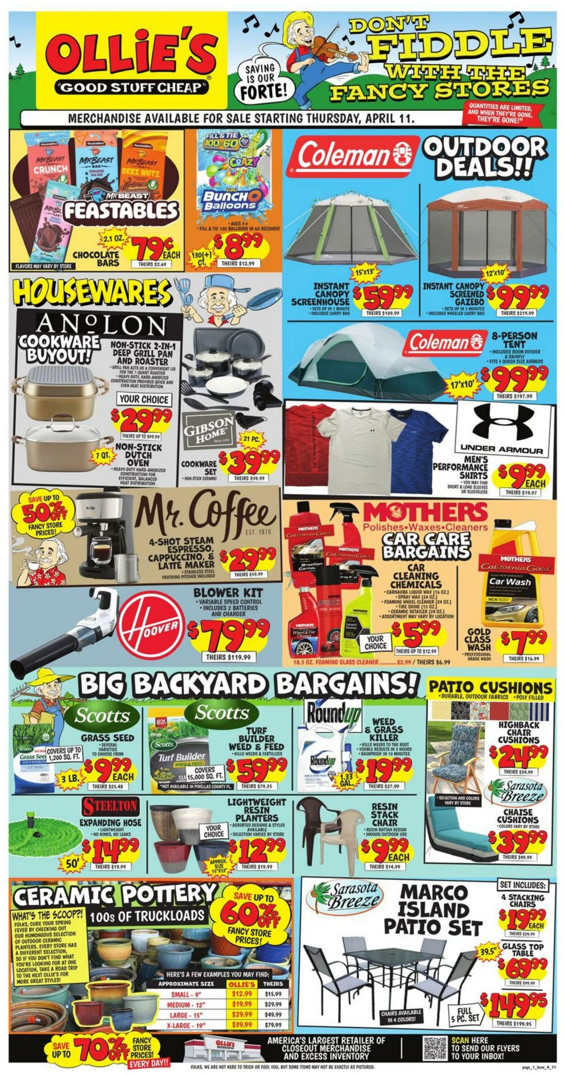 Weekly ad Ollie's - New Jersey Current weekly ad from April 11 to April 17 2024 - Page 1