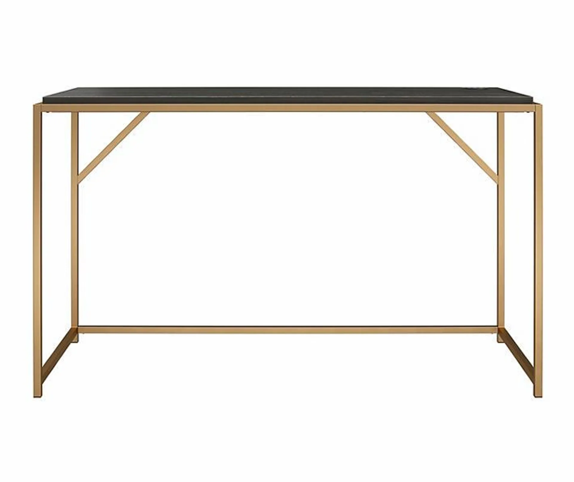 Fayette Espresso Writing Desk with Qi Charging