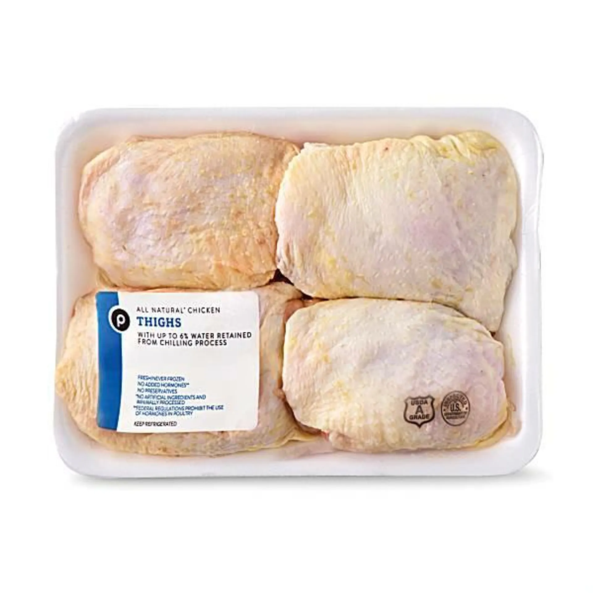 Publix Chicken Thighs, USDA Grade A, Vegetable Fed