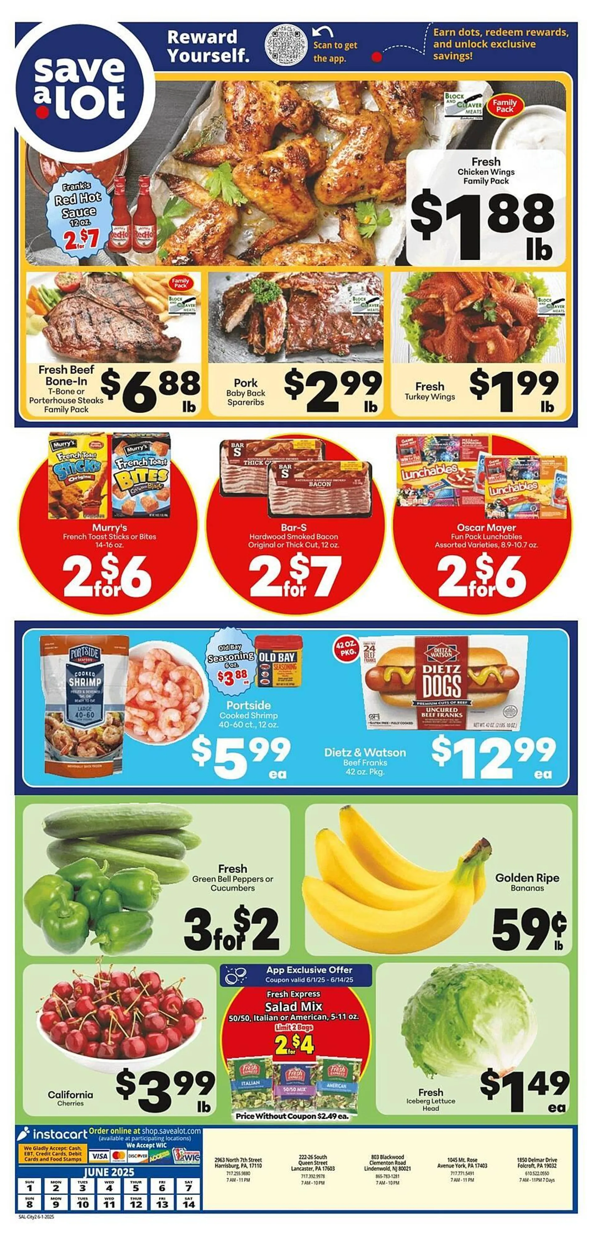 Weekly ad Save a Lot Weekly Ad from June 1 to June 14 2025 - Page 1