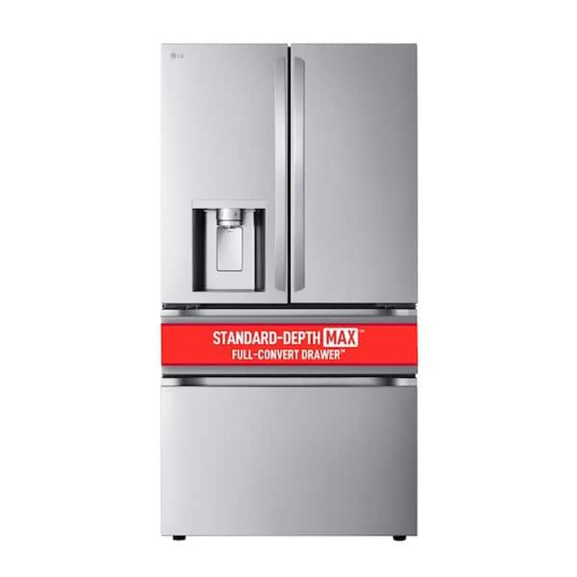 29 cu. ft. SMART Standard Depth MAX French Door Refrigerator with Full Convert Drawer in PrintProof Stainless Steel