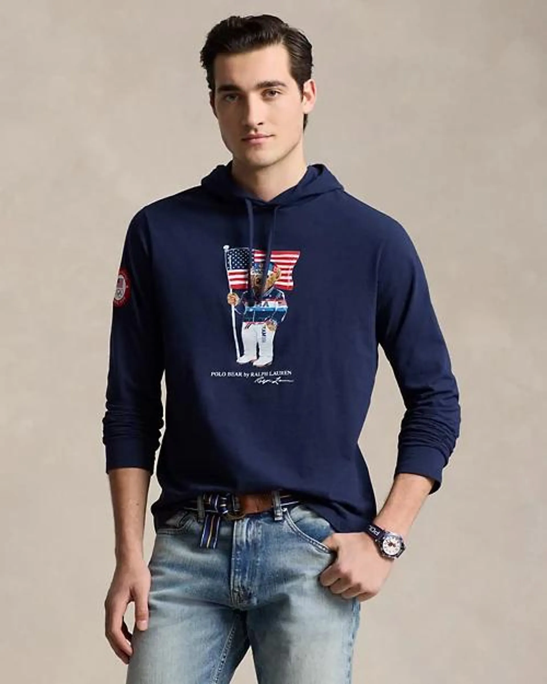 Team USA Polo Bear Hooded T-Shirt