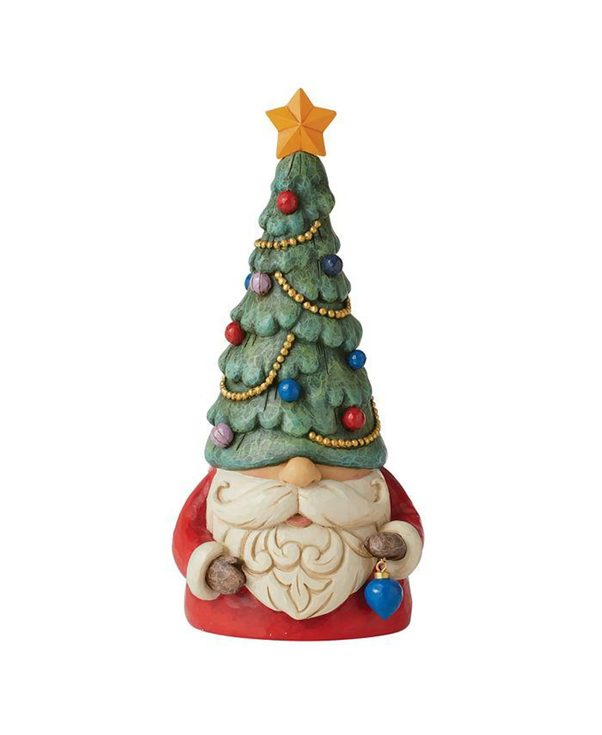 Christmas Tree Lighted Gnome Figurine