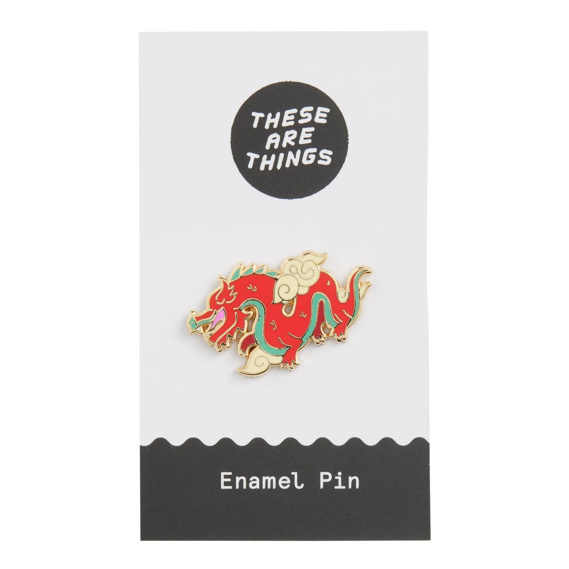 Red Dragon Enamel Pin