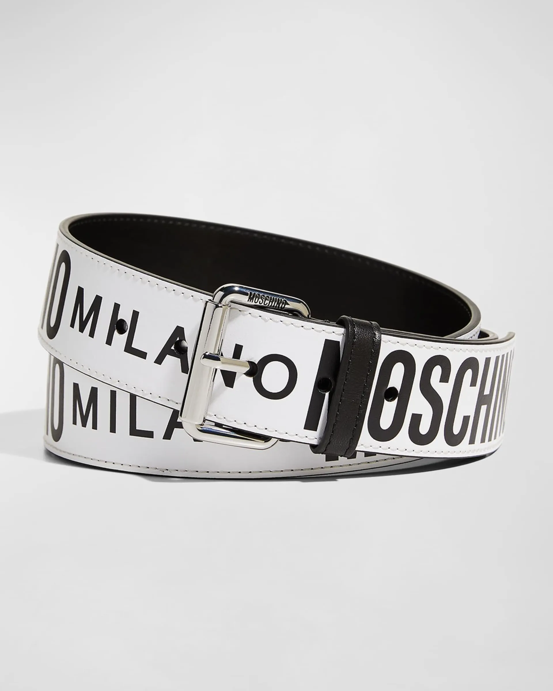 Men's Contrast Logo Belt