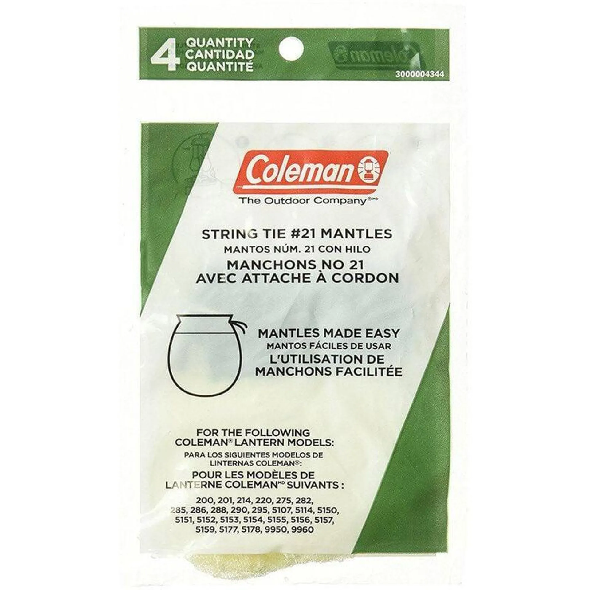 Coleman Replacement Tie Mantles, 4-Pack