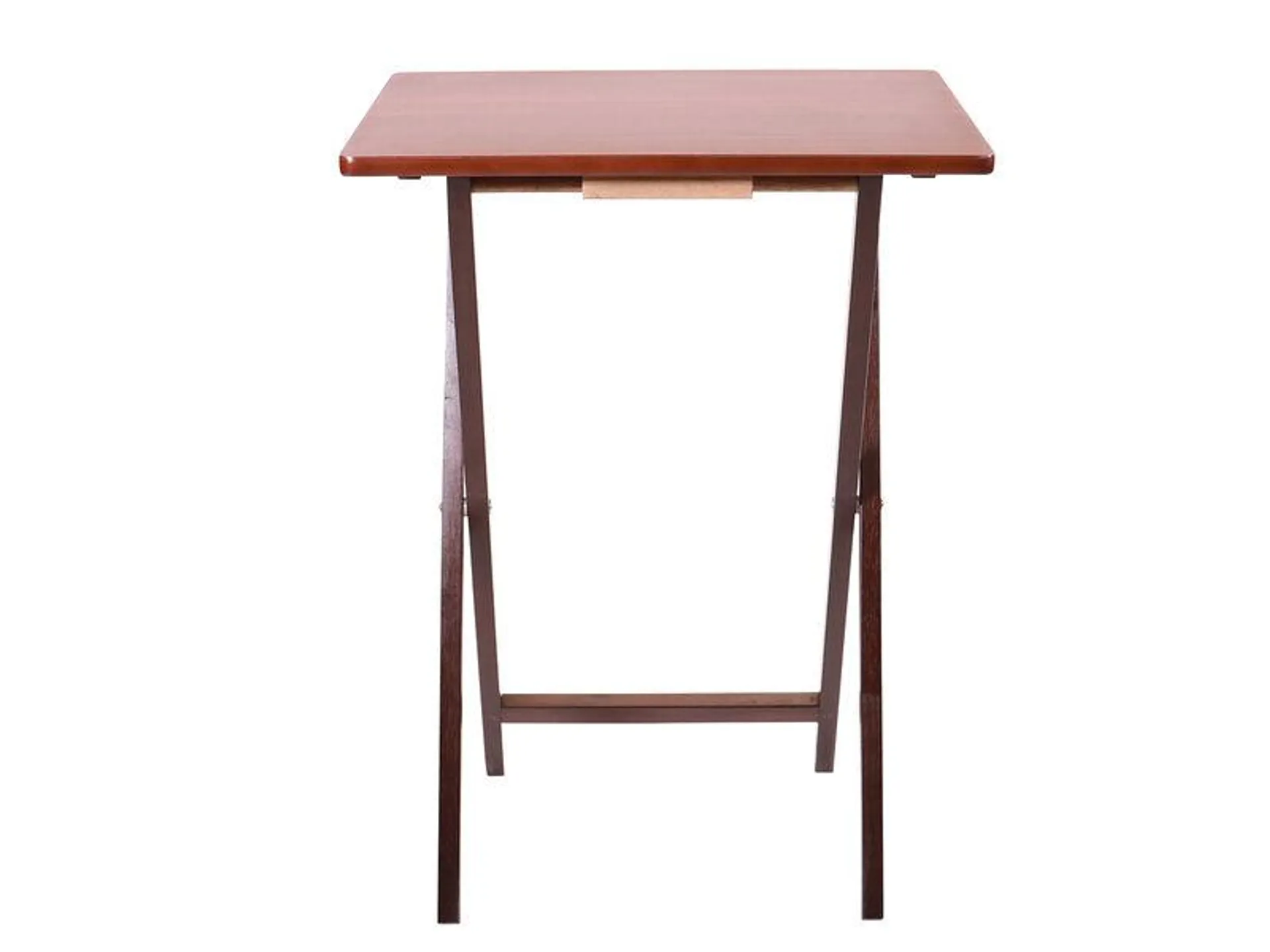 19 in. L X 14.5 in. W Wood Folding Table (Set of 4 Tables and 1 Stand)