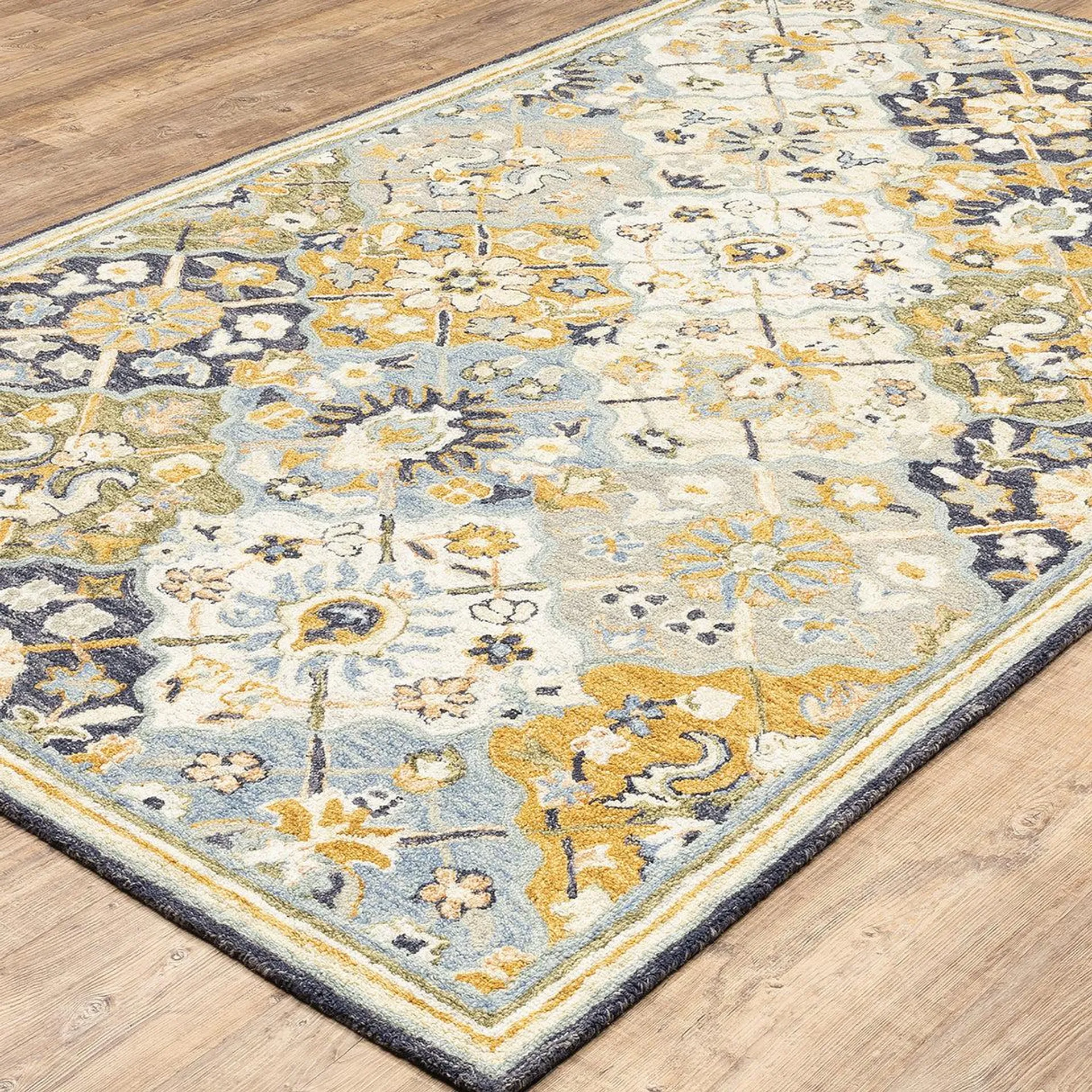 Willow Oaks Lattice Wool Rug, 10' x 13'