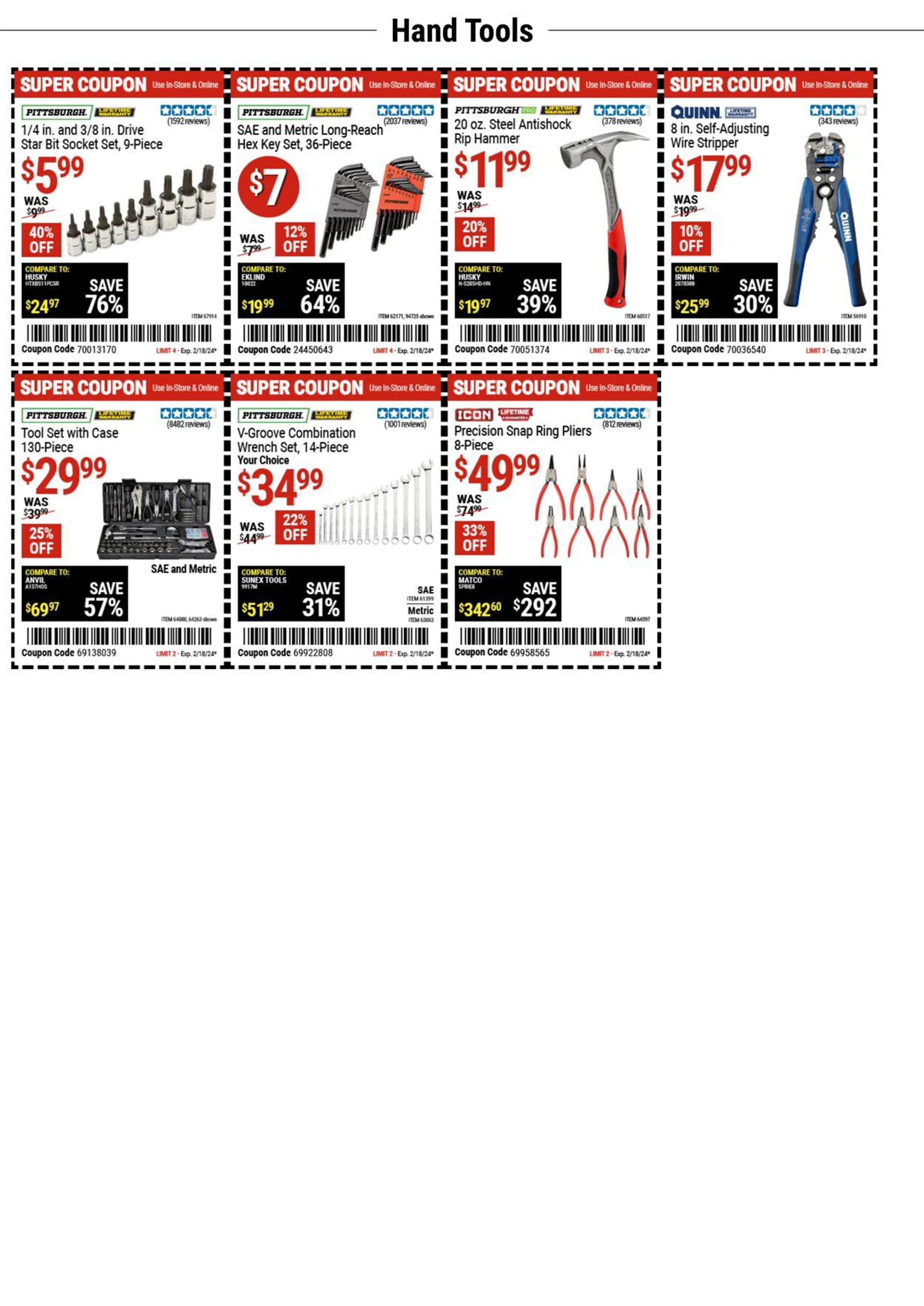 Weekly ad Harbor Freight Current weekly ad from February 5 to February 18 2024 - Page 4