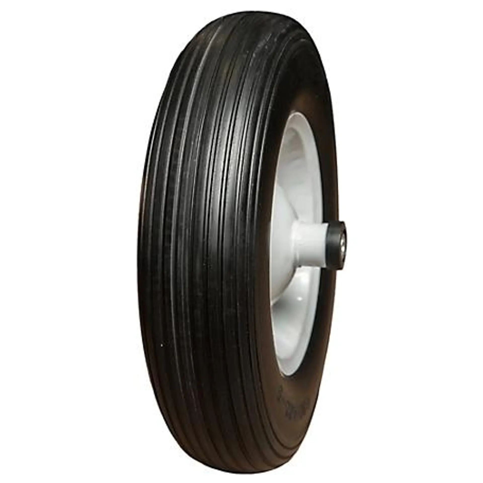 Hi-Run Wheelbarrow Tire Assembly, 4.80/4.00-8 4PR Rib Tire and Wheel