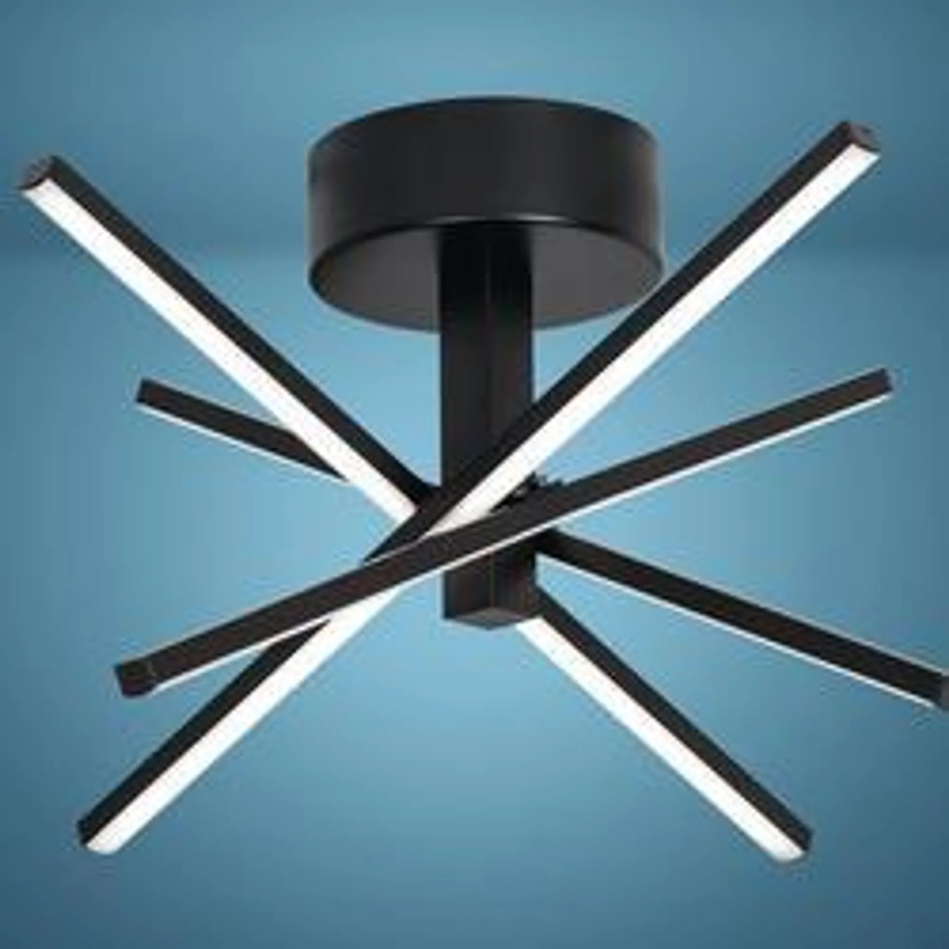 Aspects™ Norm Black Integrated LED Semi-Flush Mount Ceiling Light