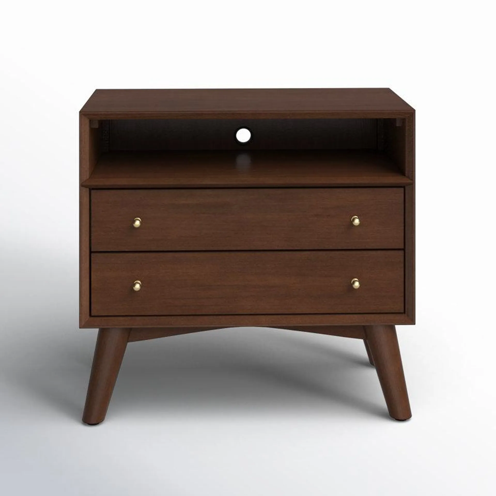 Williams 2-Drawer Nightstand with Shelf