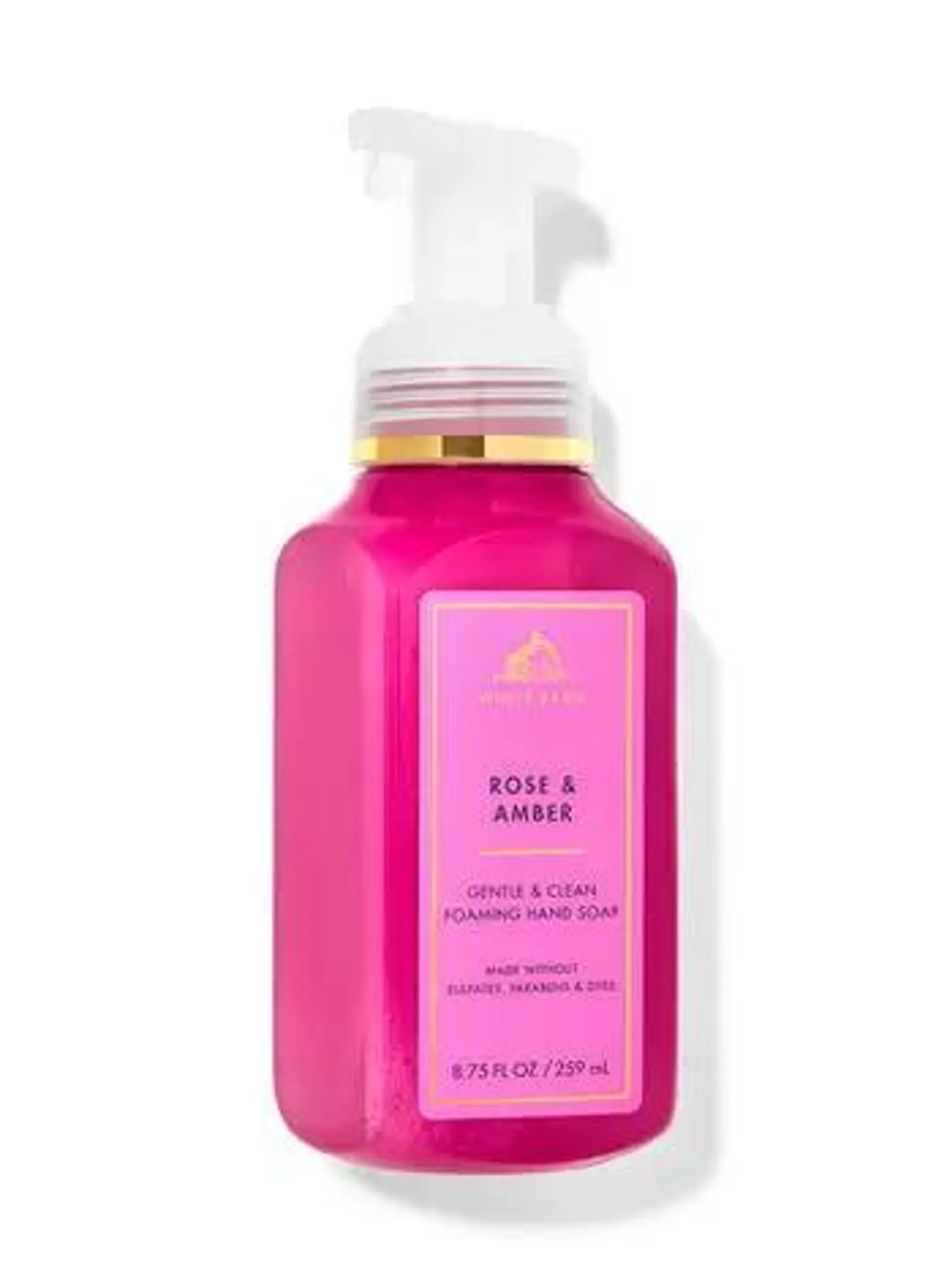 Rose & Amber Gentle & Clean Foaming Hand Soap