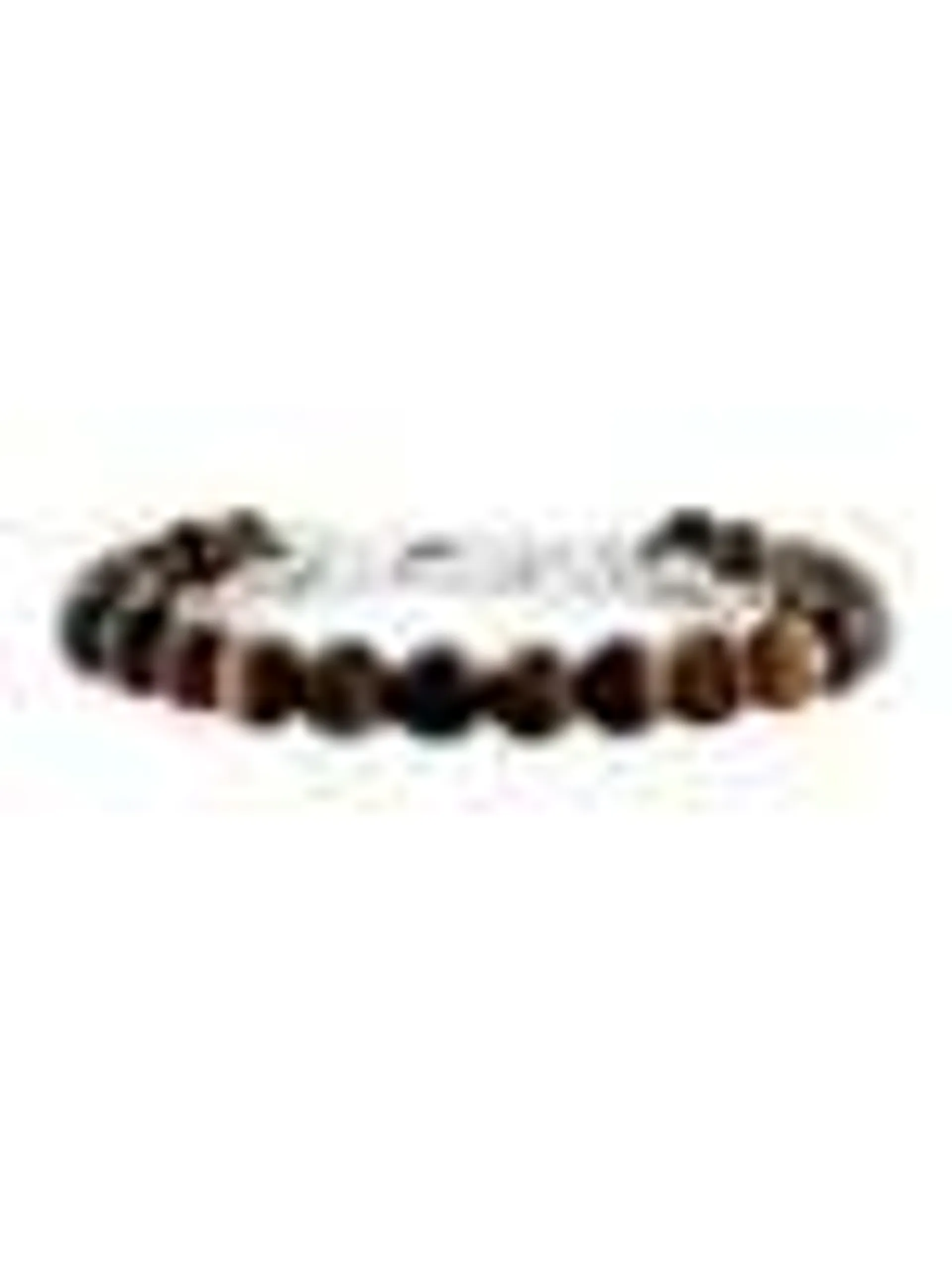 Sterling Silver & Tiger Eye Beaded Bracelet