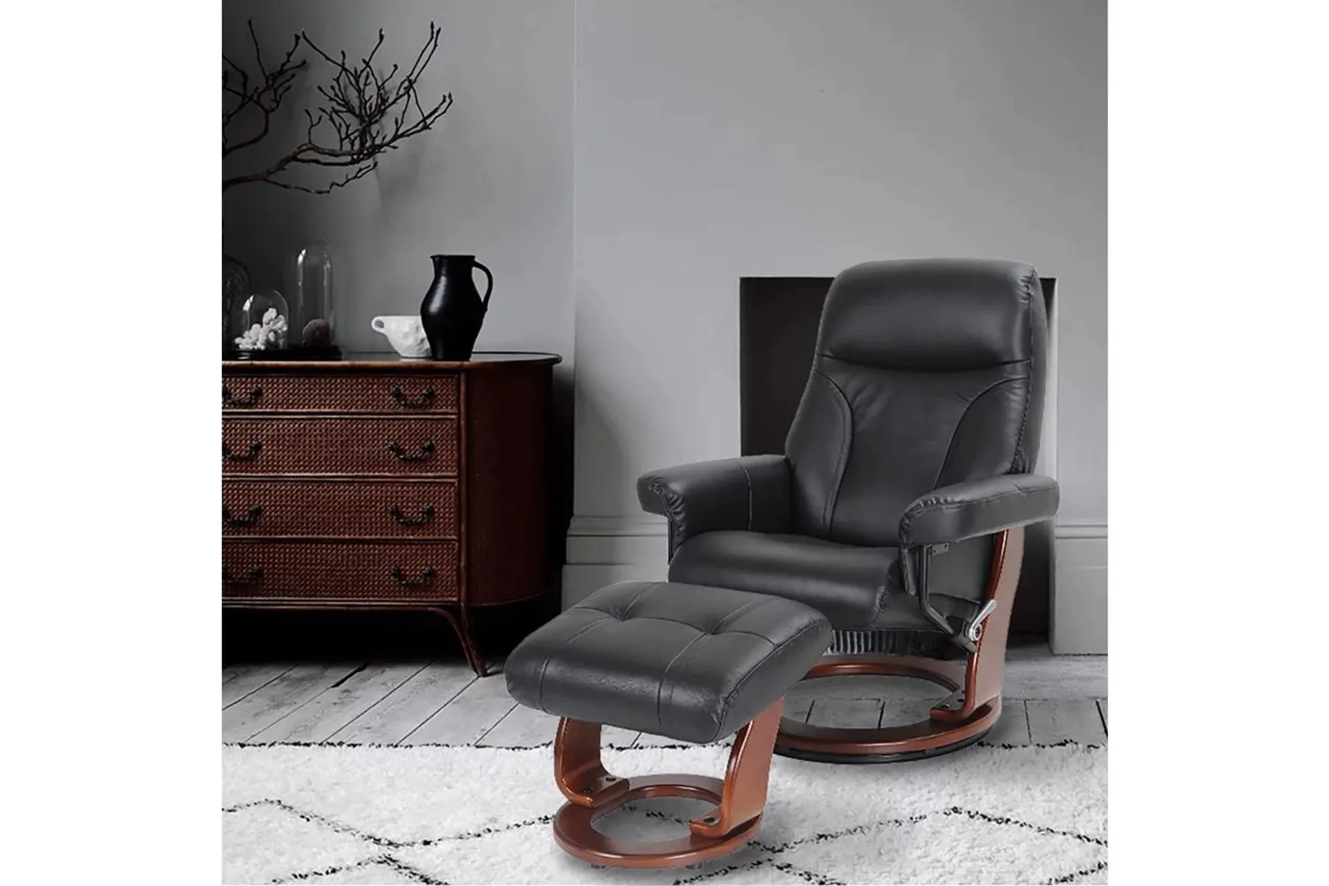 StarLine Milano Manual Recliner and Ottoman