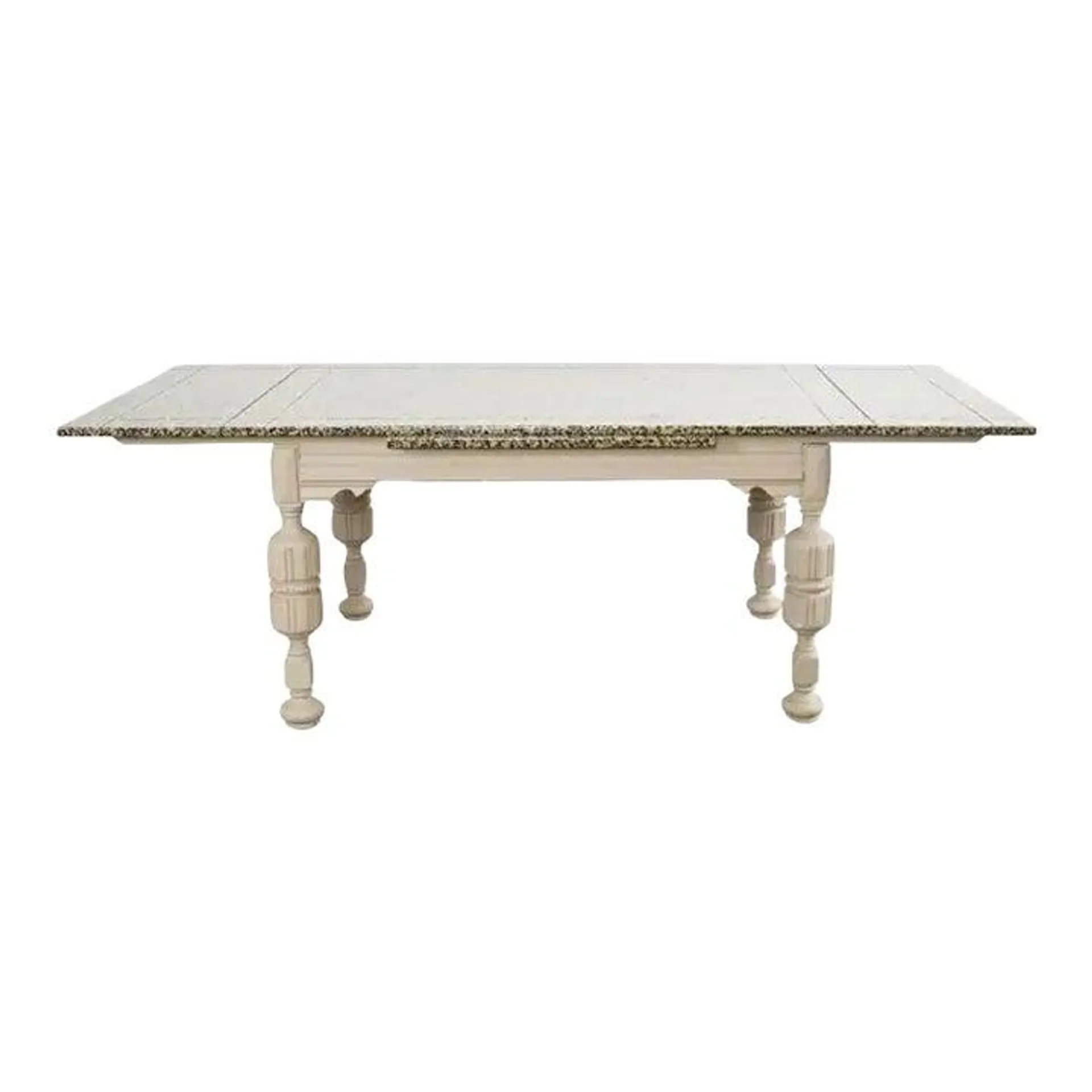 Elizabethan Style Dining Table Speckled by Artist Ira Yeager